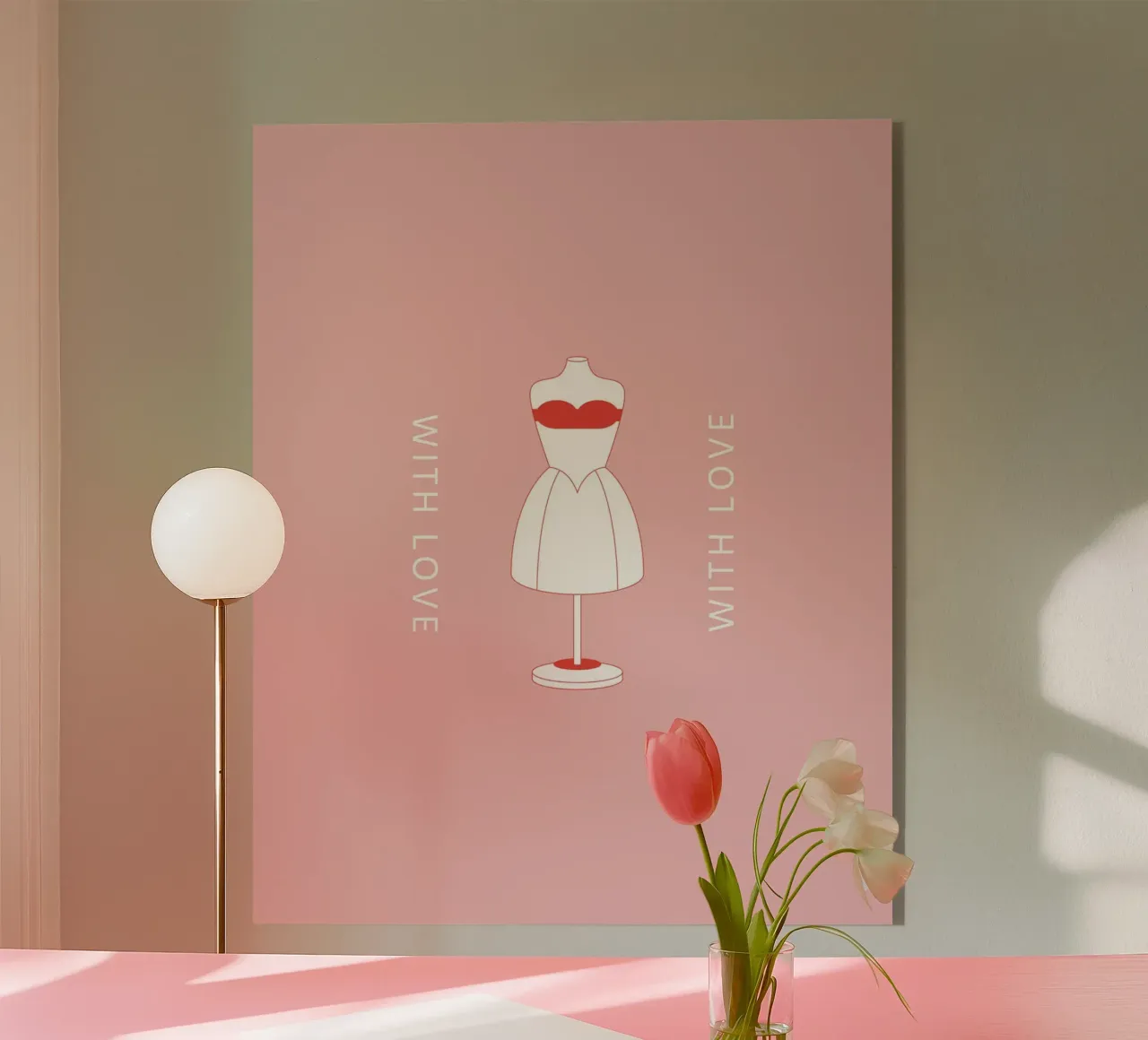 Con amore rosa plexiglass da janamossmann