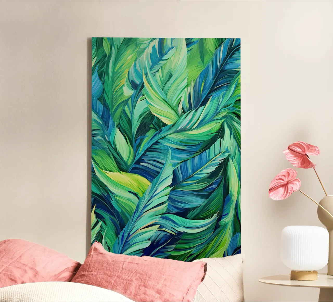 Muurkunst van Imagine canvas met Baklijst van Imagine
