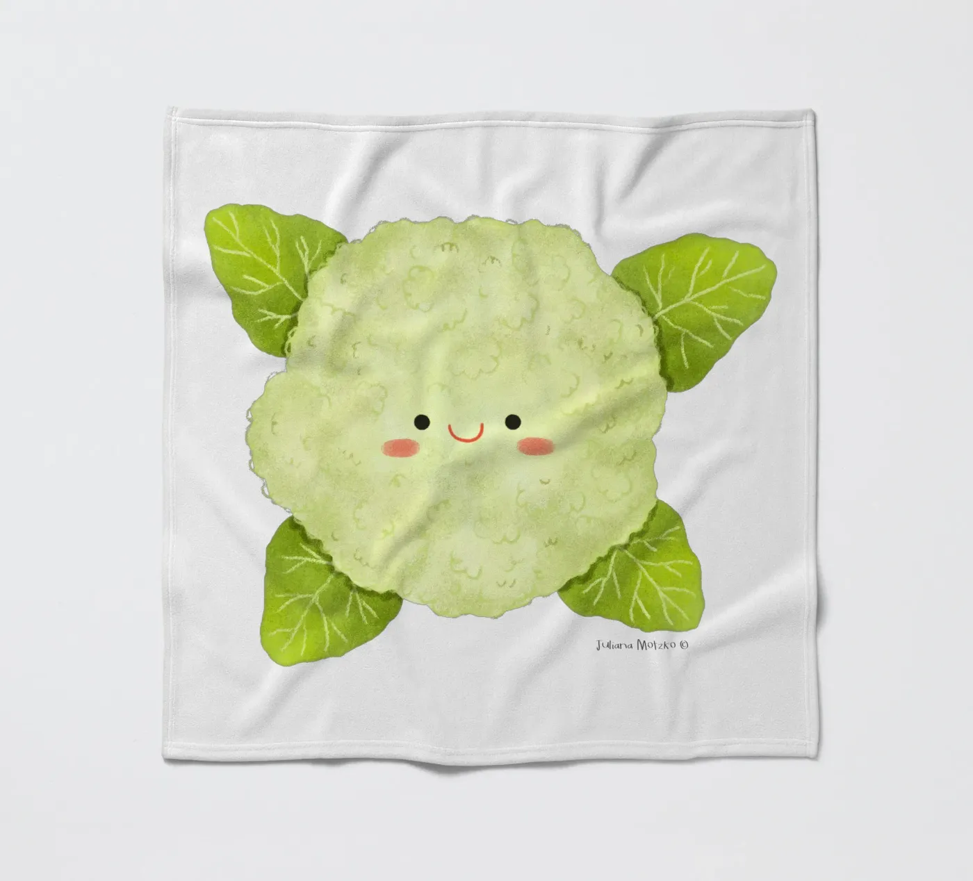 Bloemkool fleecedeken van julianamotzko