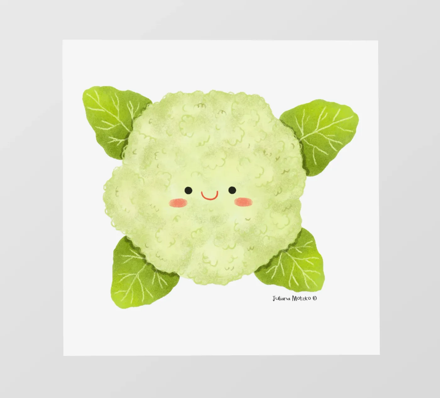 Bloemkool fotobehang van julianamotzko