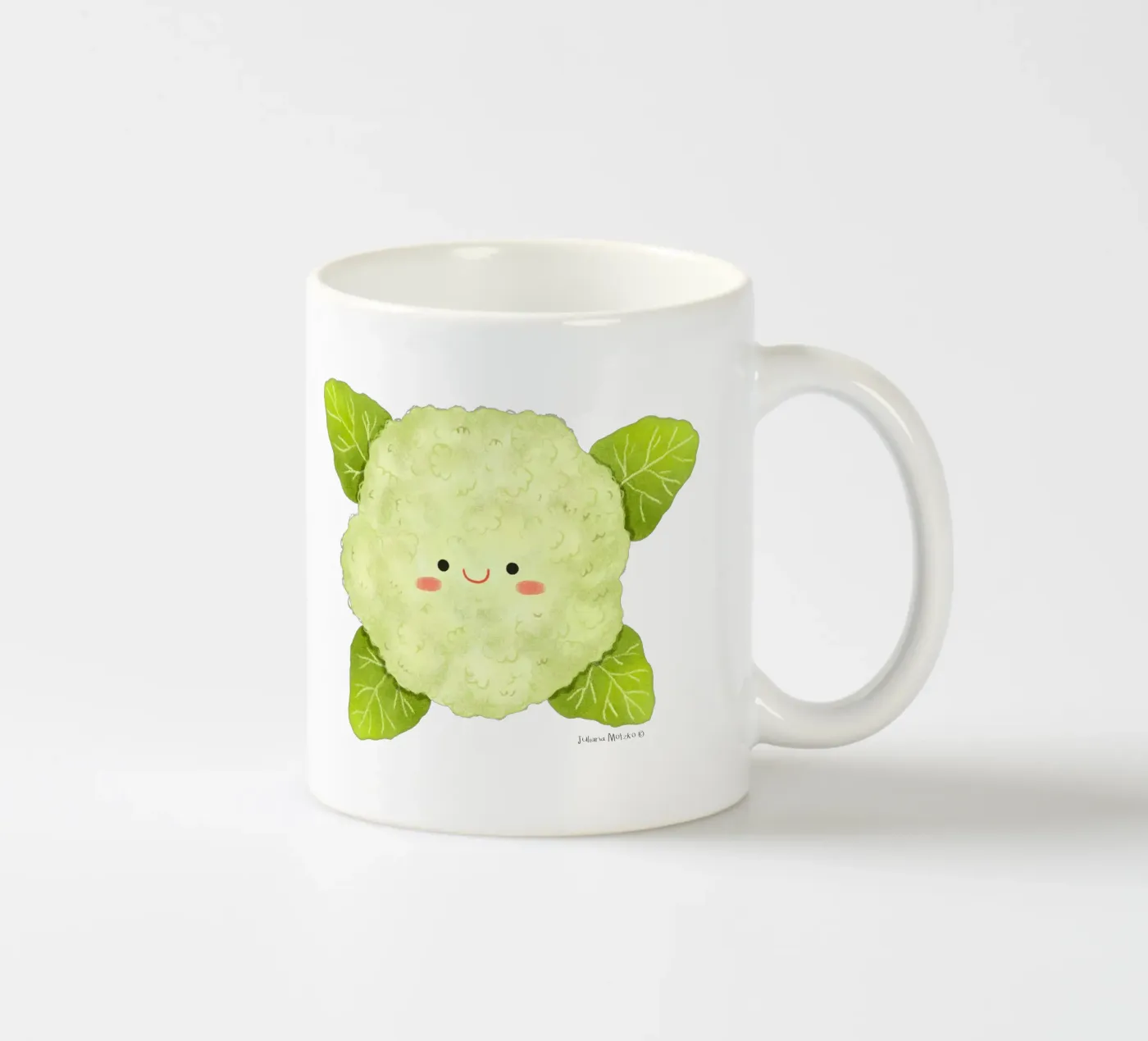 Cauliflower ceramic mug by julianamotzko