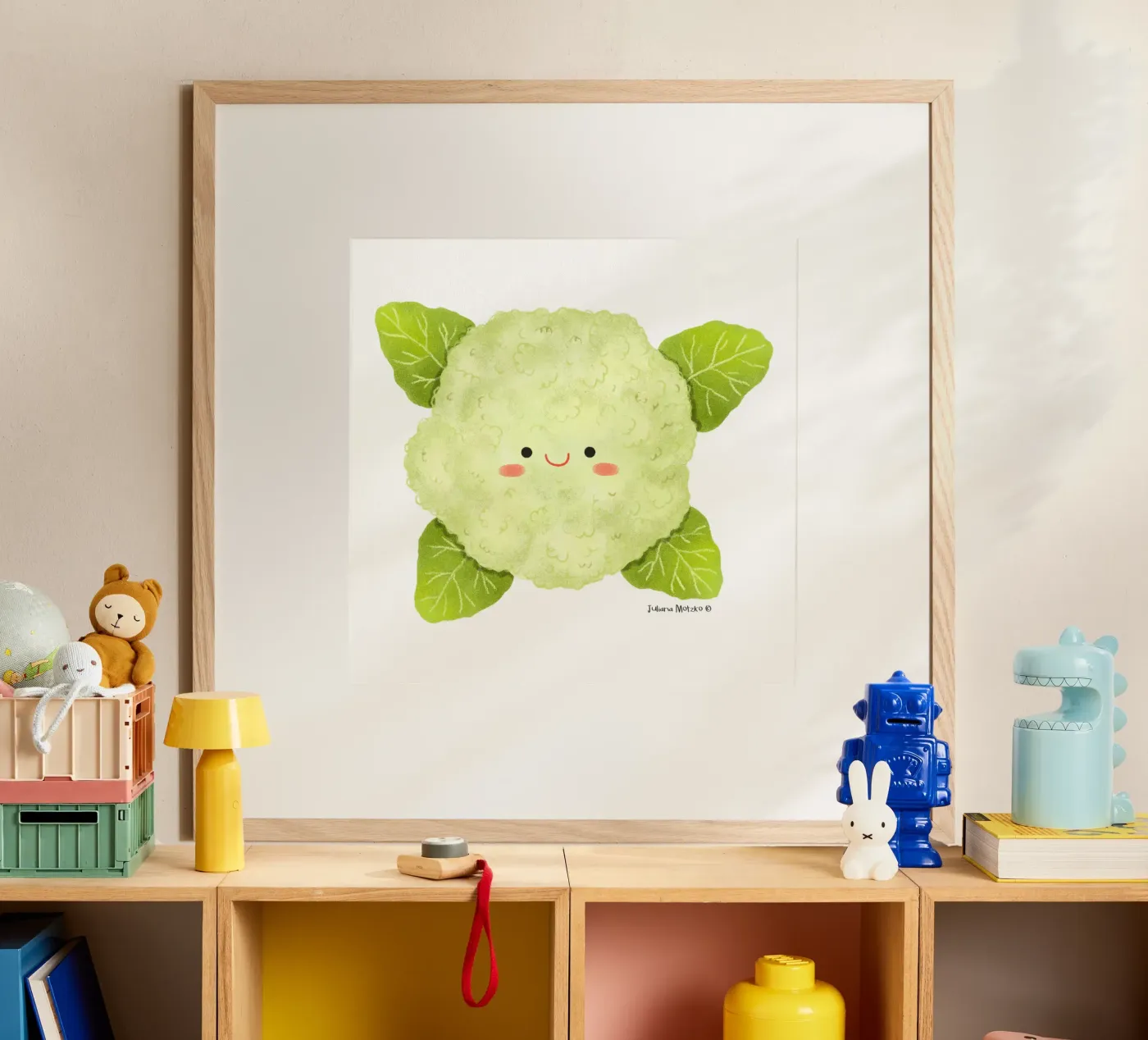 Bloemkool poster van julianamotzko