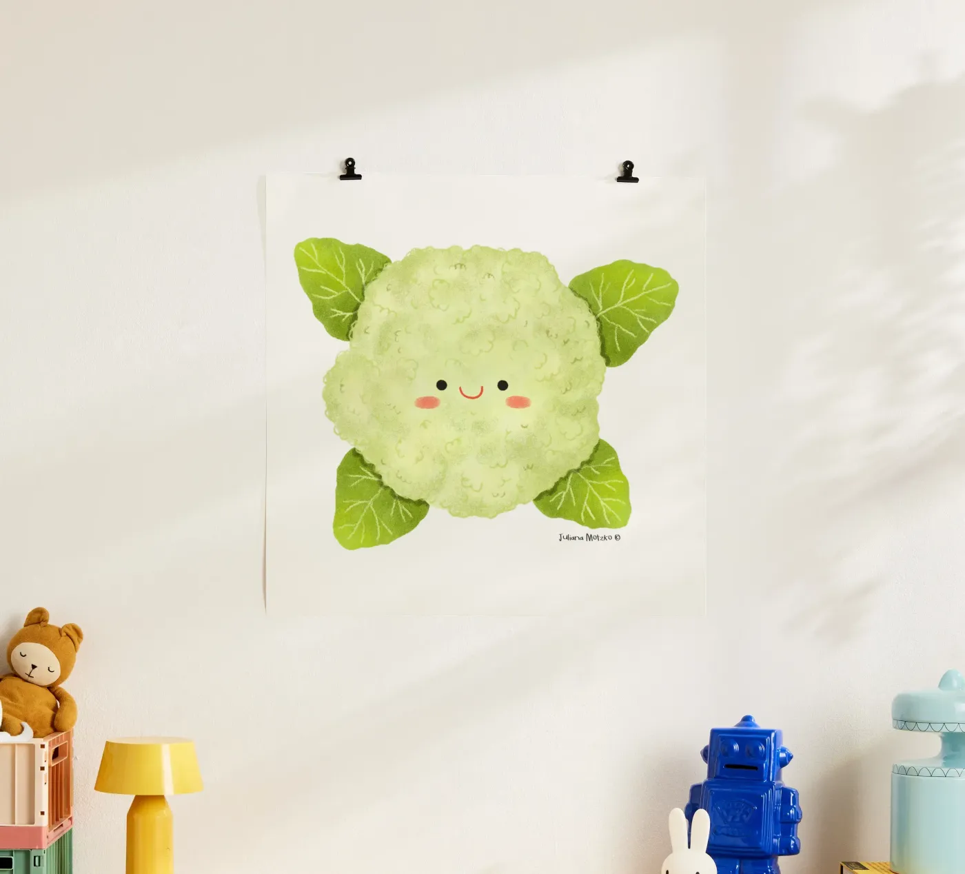 Bloemkool poster van julianamotzko
