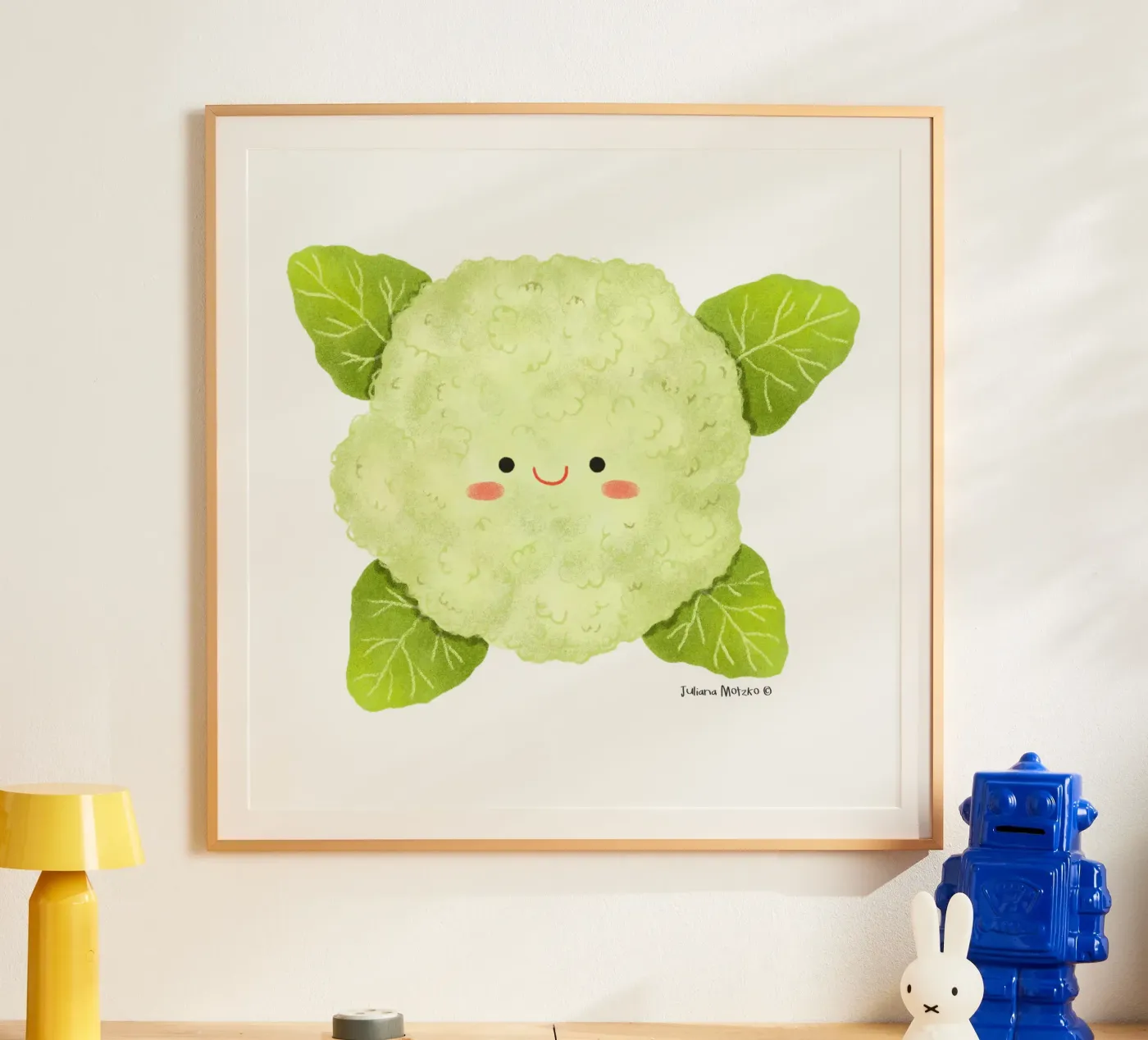 Bloemkool poster van julianamotzko