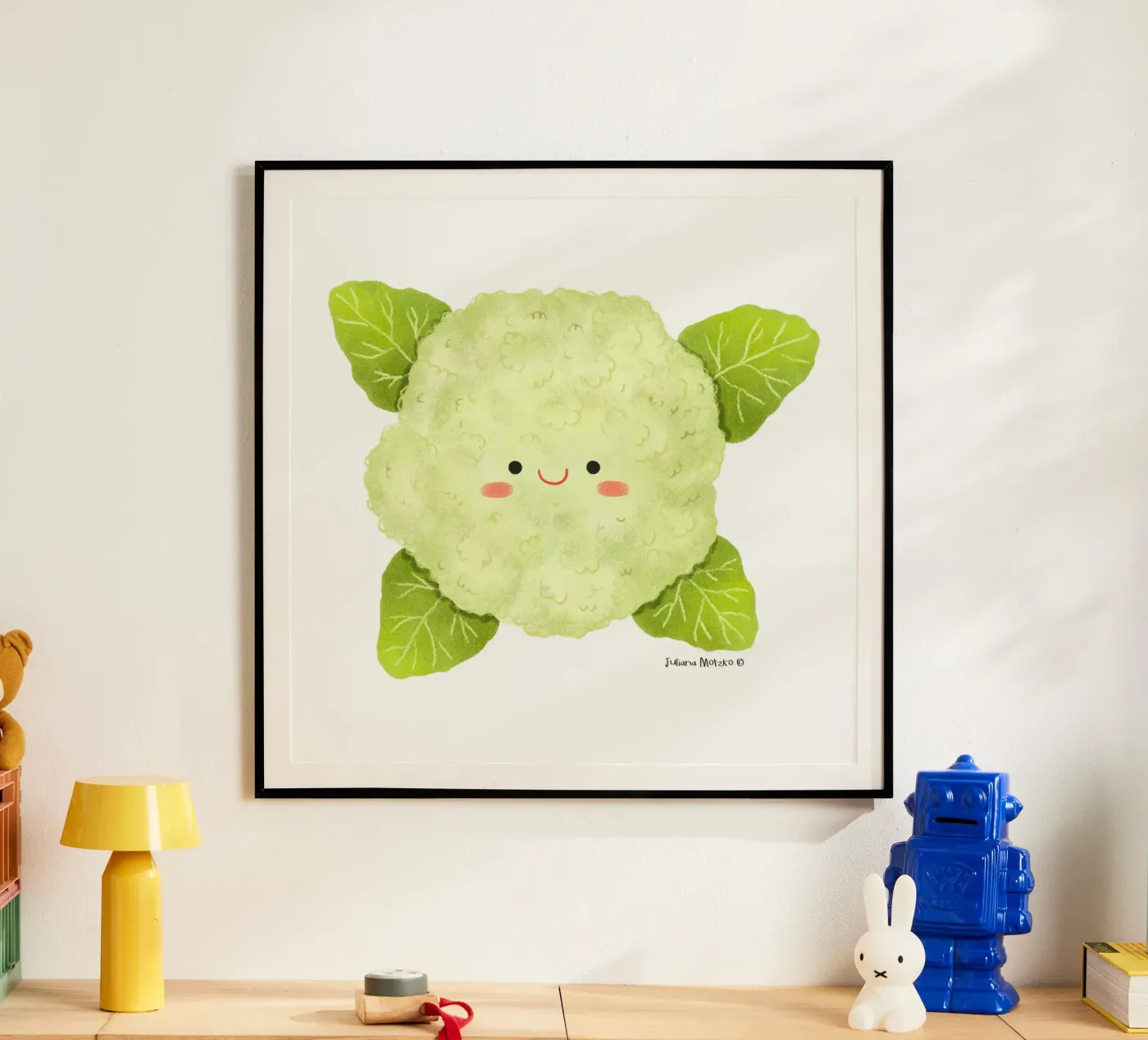 Bloemkool poster van julianamotzko
