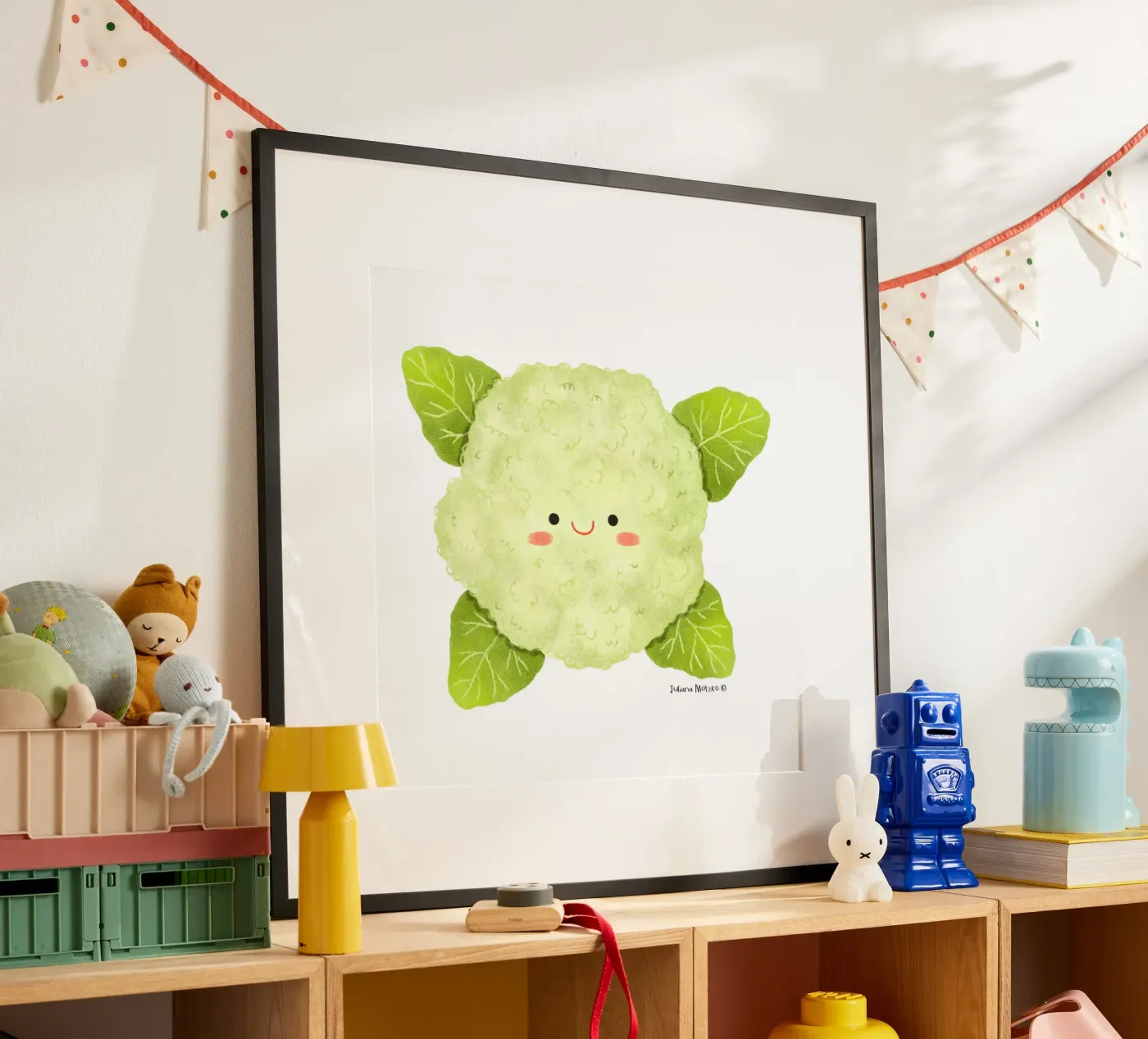 Bloemkool poster van julianamotzko