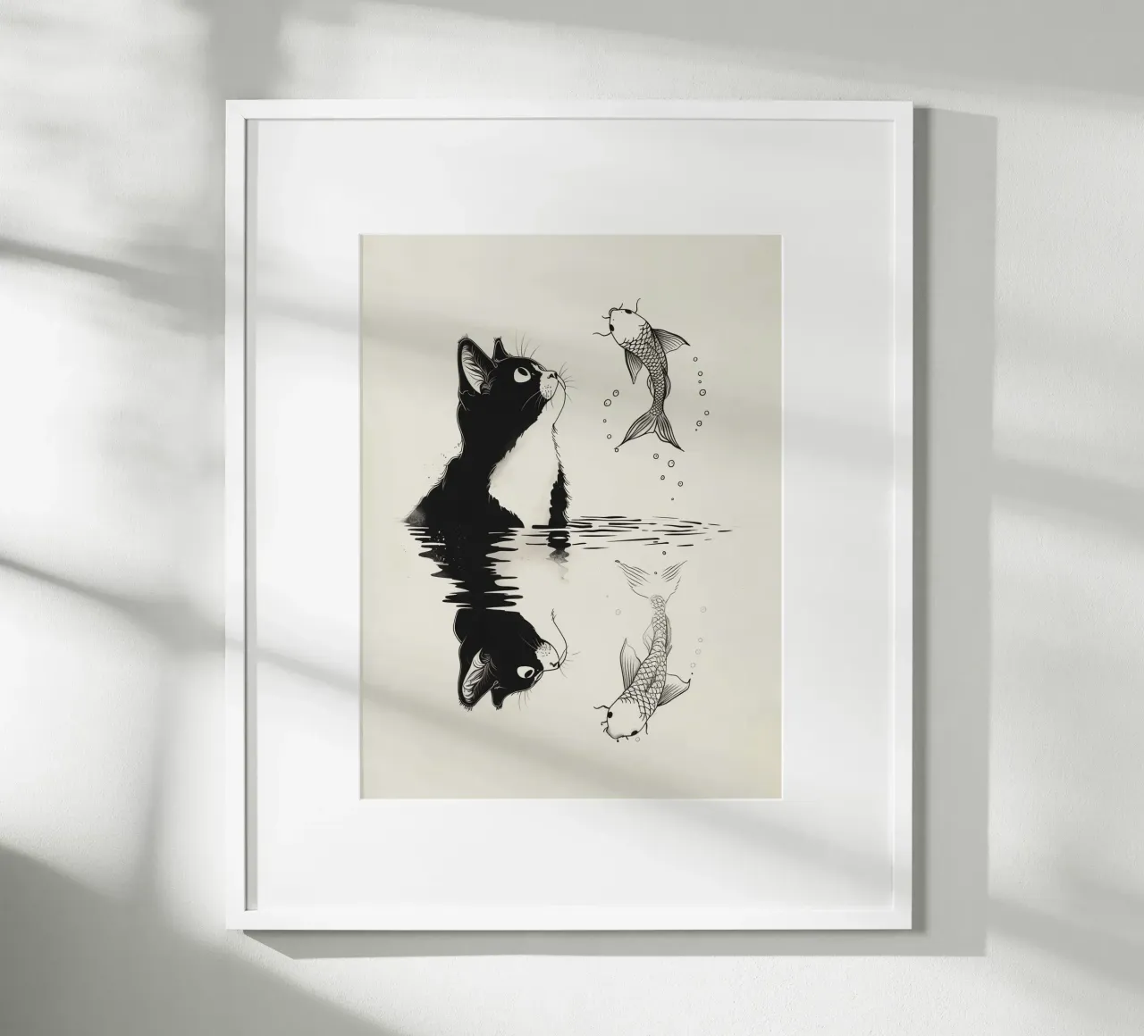 Cat and fish carta hahnemühle da 2toastdesign