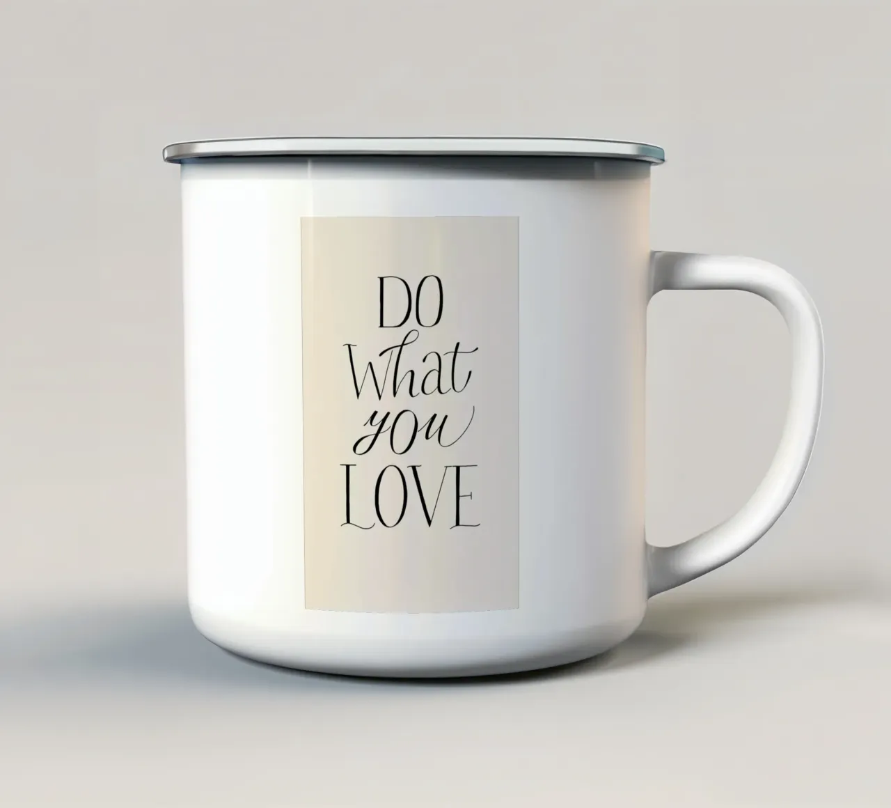 Do What You Love tazza in smalto da Graphite
