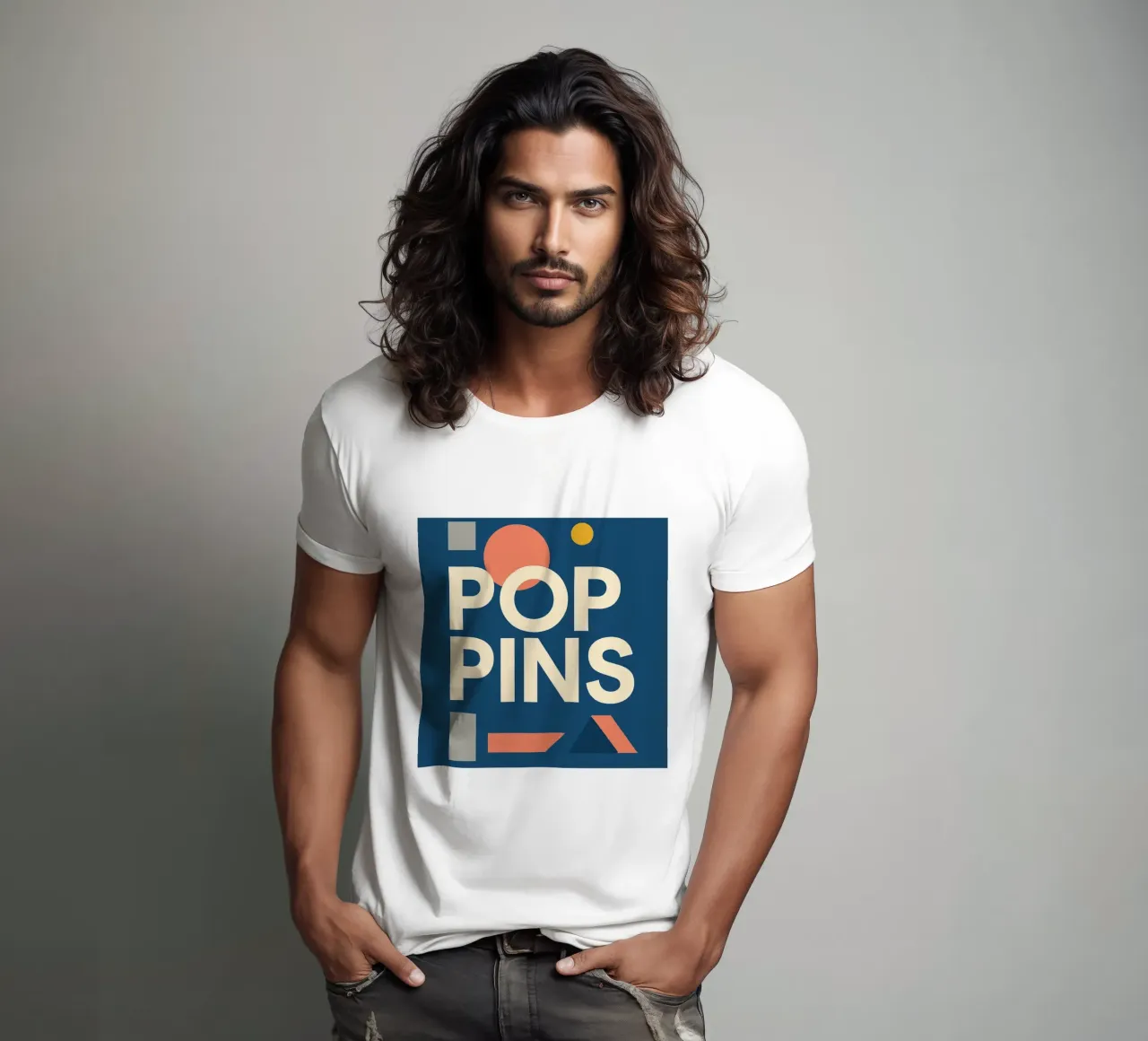 POP PINS - Fuentes alegres y formas divertidas camiseta de Art Typo Essentiel