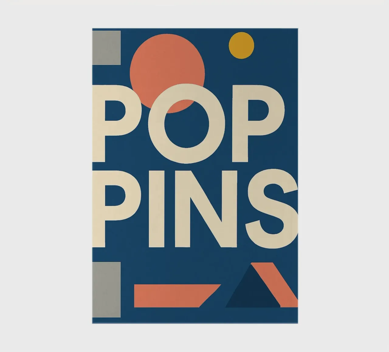 POP PINS - Happy fonts and playful shapes notebook by Art Typo Essentiel