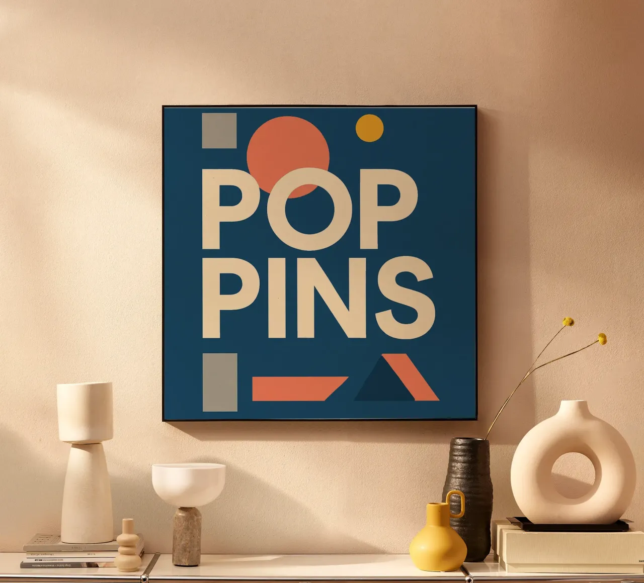 POP PINS - Fuentes alegres y formas divertidas metacrilato de Art Typo Essentiel