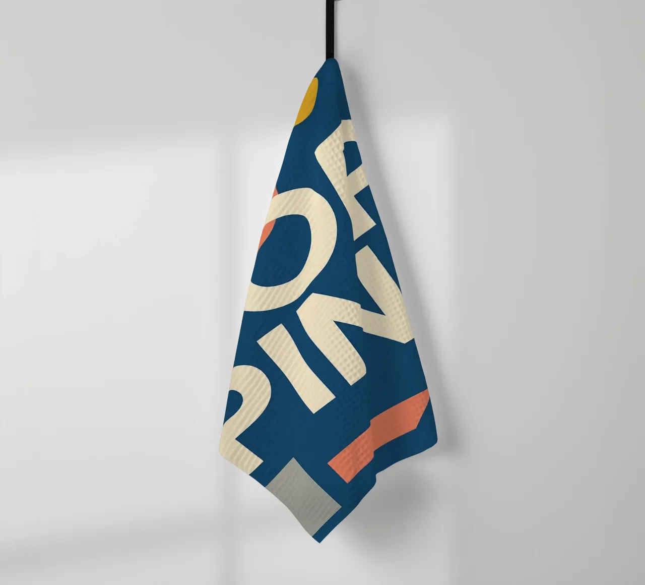 POP PINS – Typo joyeuse et formes ludiques torchon de Art Typo Essentiel