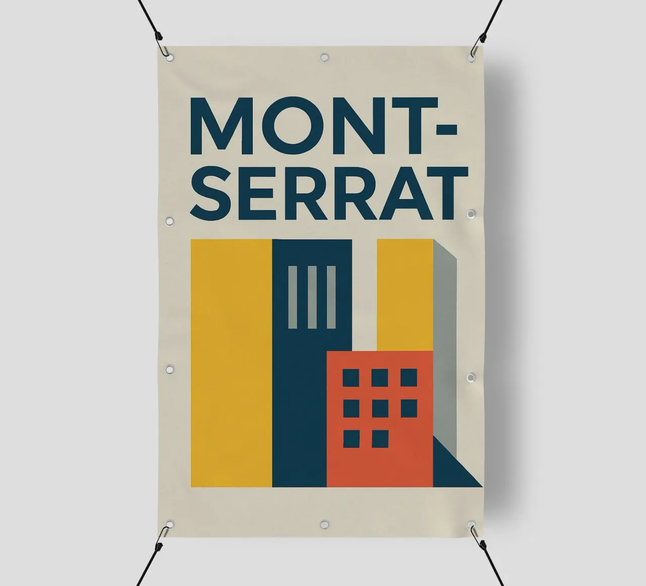 MONTSERRAT - El urbanismo en la tipografía lonas publicitarias de Art Typo Essentiel