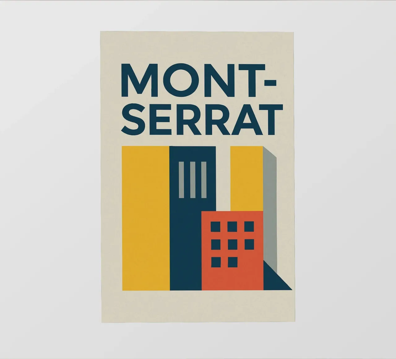 MONTSERRAT - El urbanismo en la tipografía lonas publicitarias de Art Typo Essentiel
