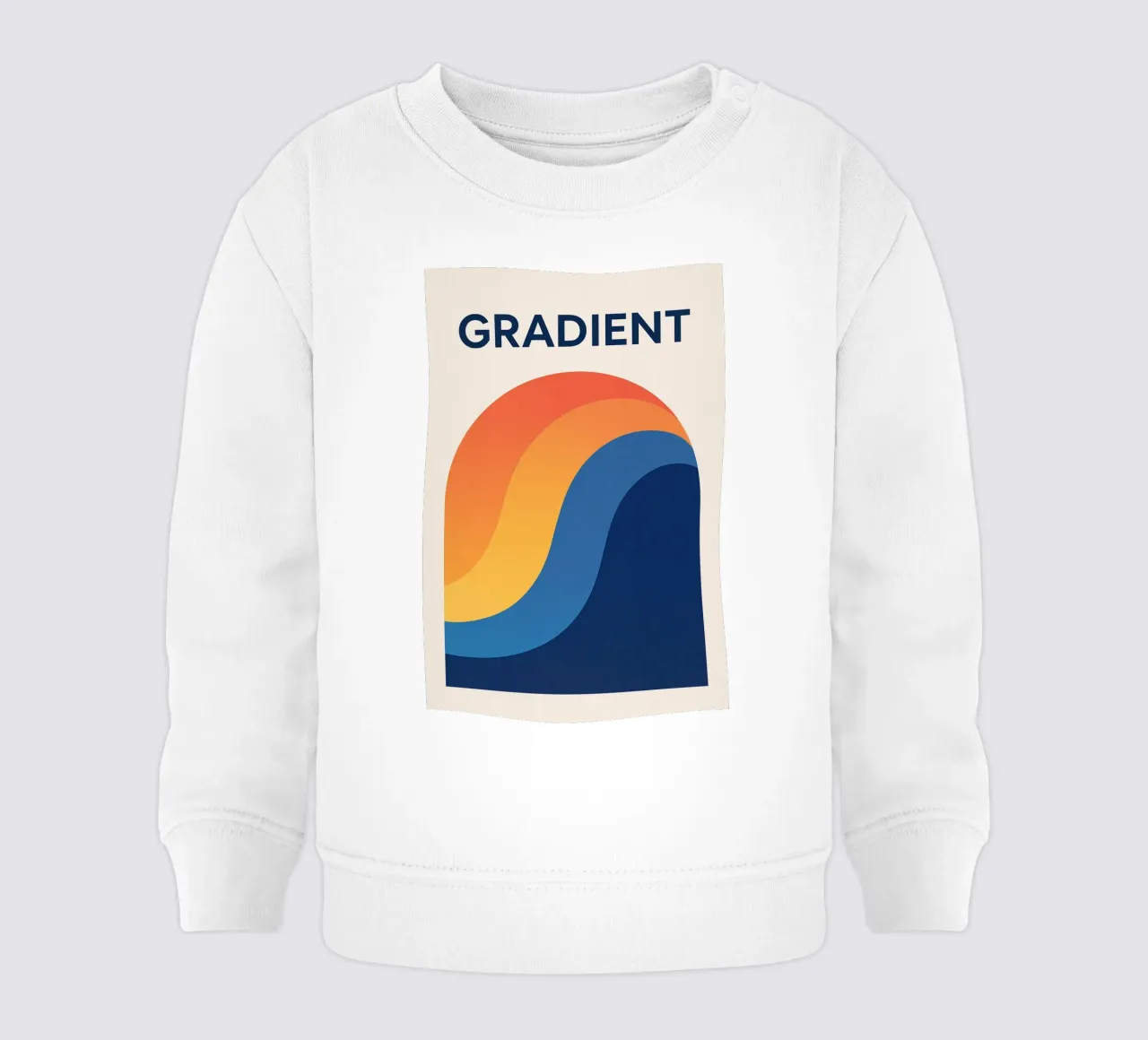 GRADIENTE - Armonia in gradazione felpa neonato da Art Typo Essentiel