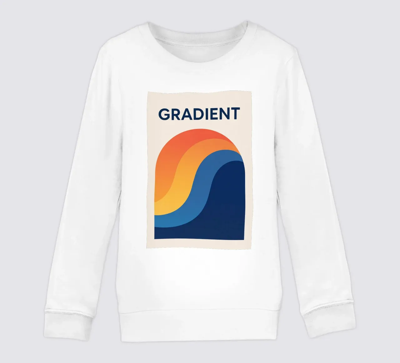 GRADIENTE - Armonia in gradazione felpa bambino da Art Typo Essentiel