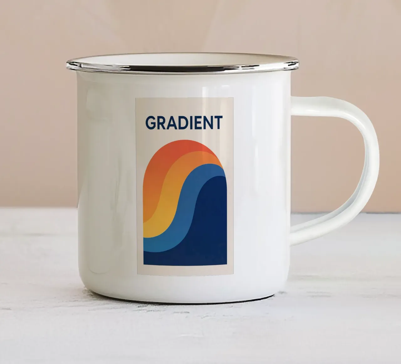 GRADIENTE - Armonia in gradazione tazza in smalto da Art Typo Essentiel