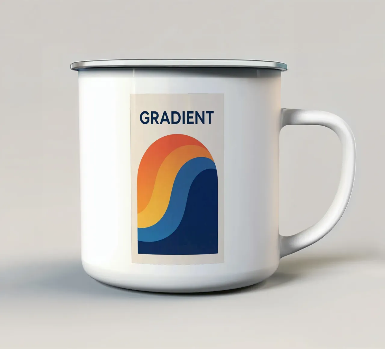 GRADIENTE - Armonia in gradazione tazza in smalto da Art Typo Essentiel