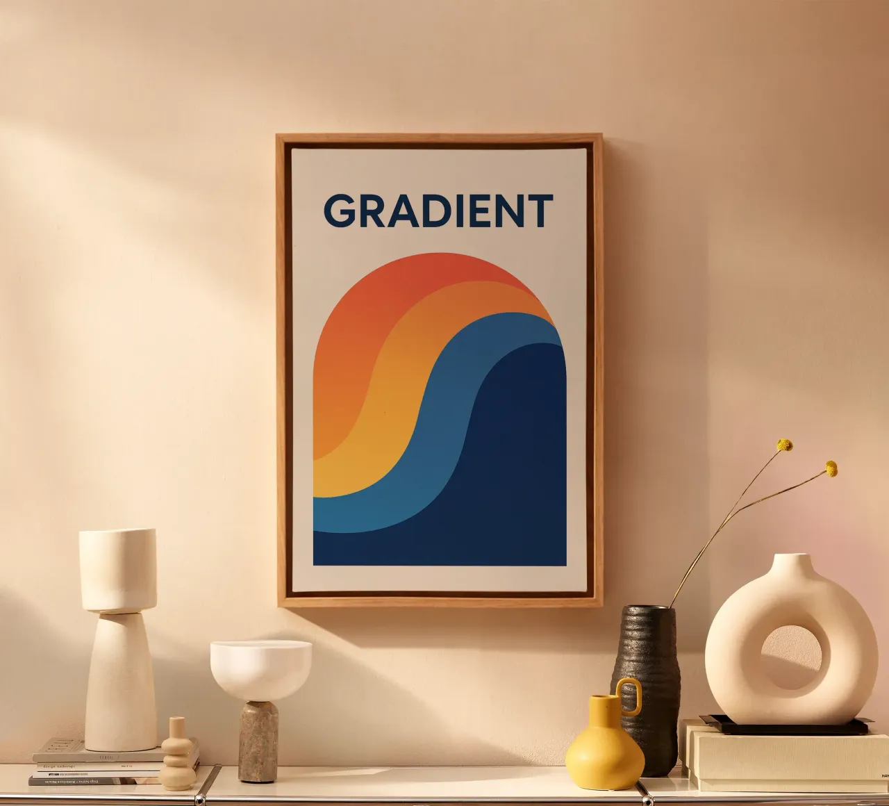 GRADIENT - Harmony in gradation canvas by Art Typo Essentiel