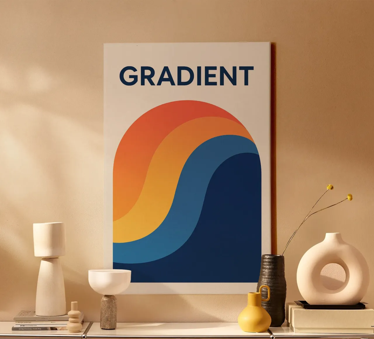 GRADIENT - Harmony in gradation canvas by Art Typo Essentiel