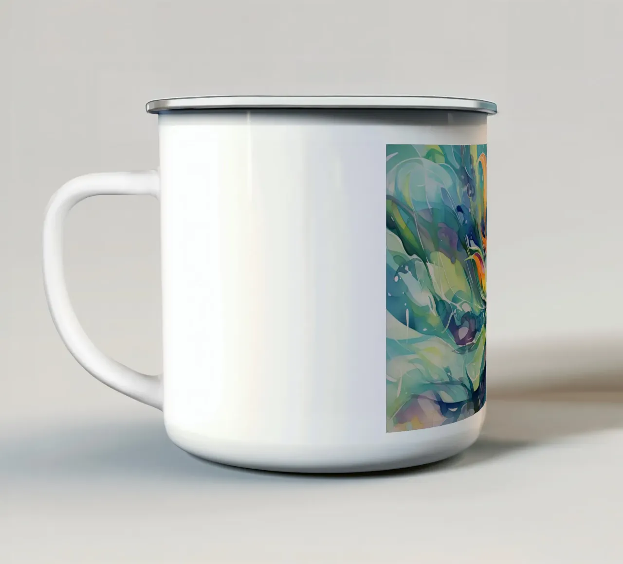 Arte da parete di Imagine tazza in smalto da Imagine