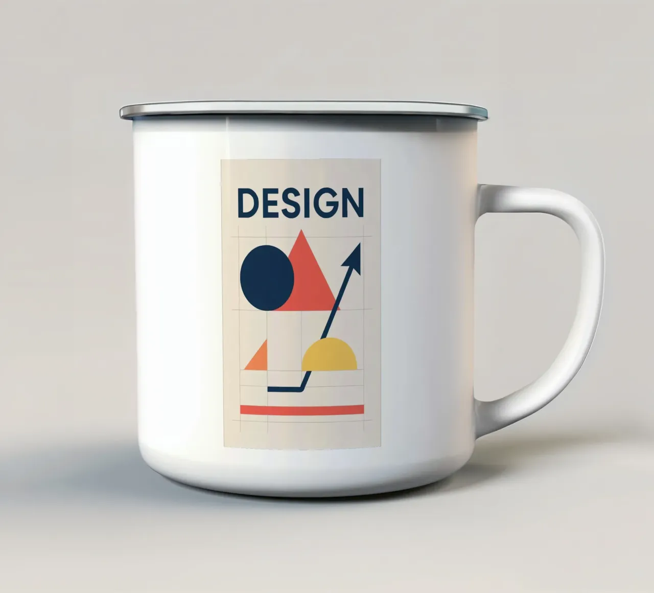 DESIGN - L'arte del significato e della forma tazza in smalto da Art Typo Essentiel