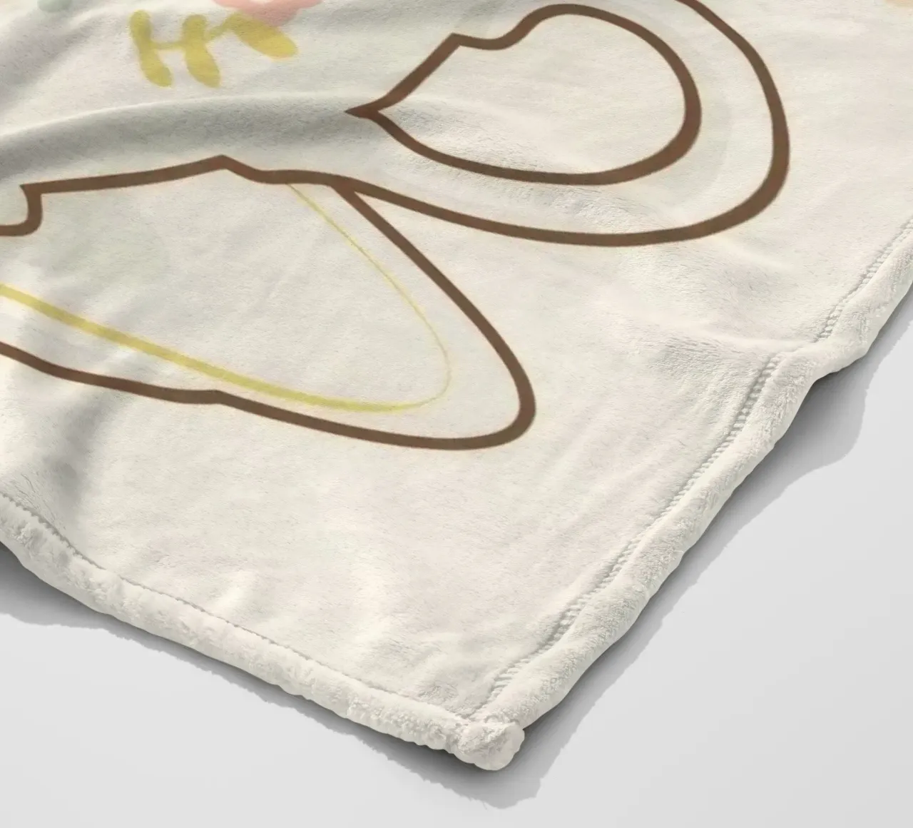 Niedliche weiße Autositzchen in einer geblümten Teetasse Fleecedecke von DesignDoodle