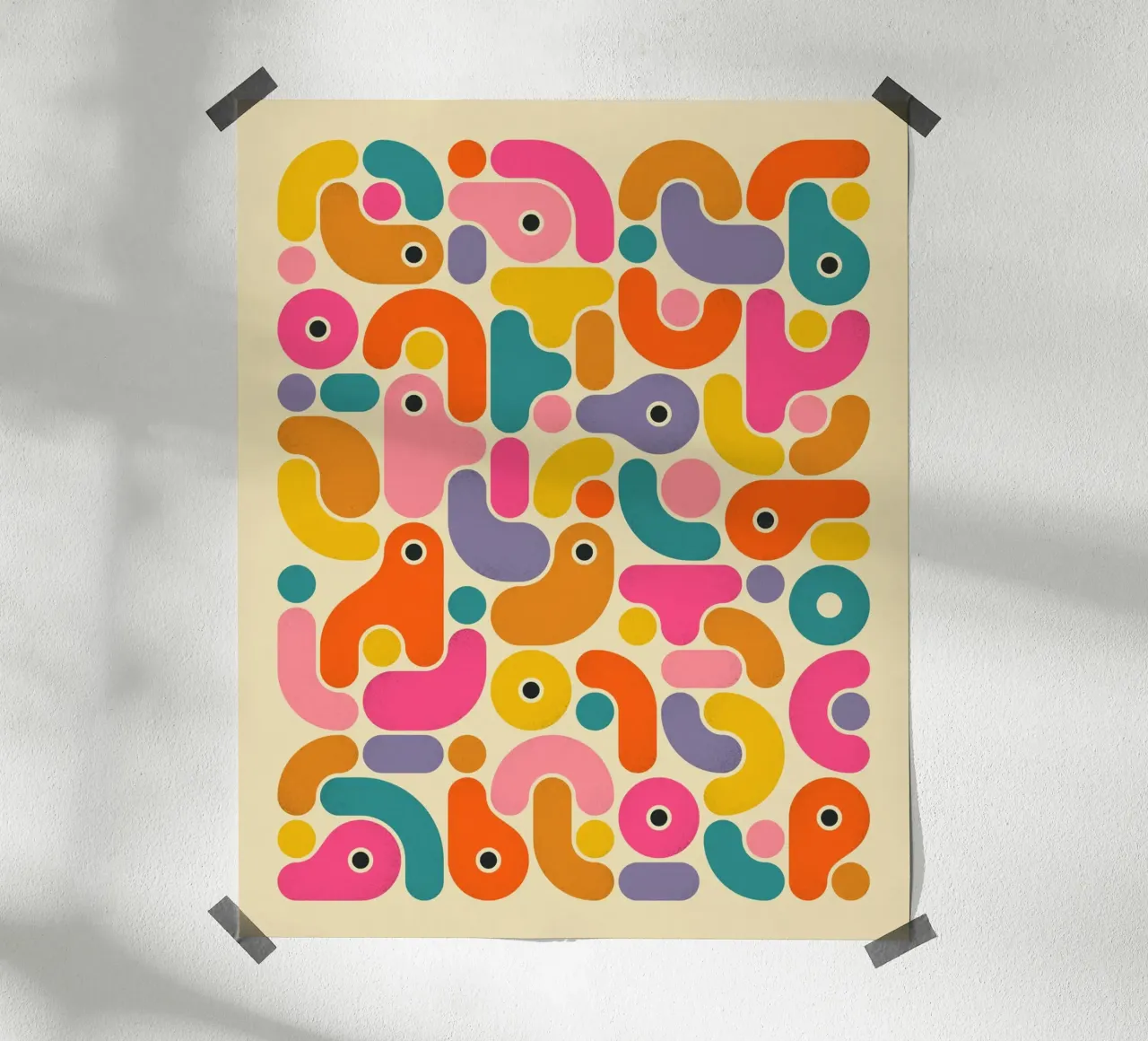 GEOEMETRIA (9) poster con telaio in plastica da Jazzberry Blue