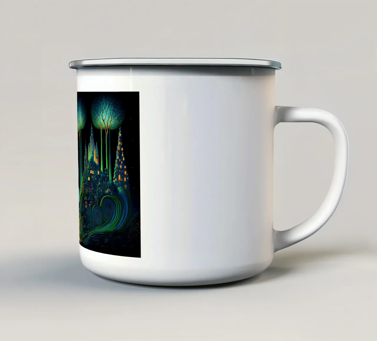 Arte da parete di Imagine tazza in smalto da Imagine