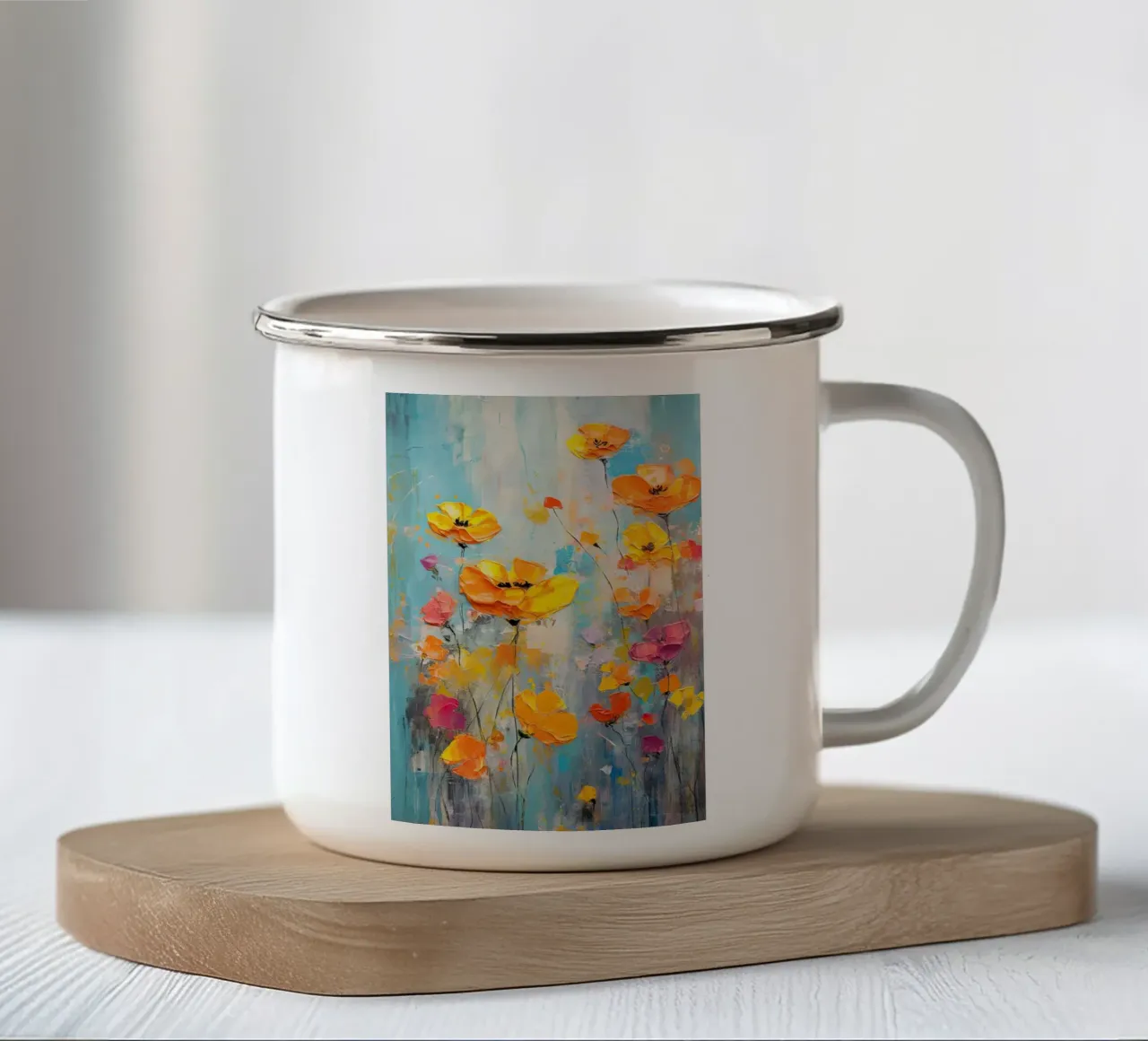 Arte da parete di Imagine tazza in smalto da Imagine