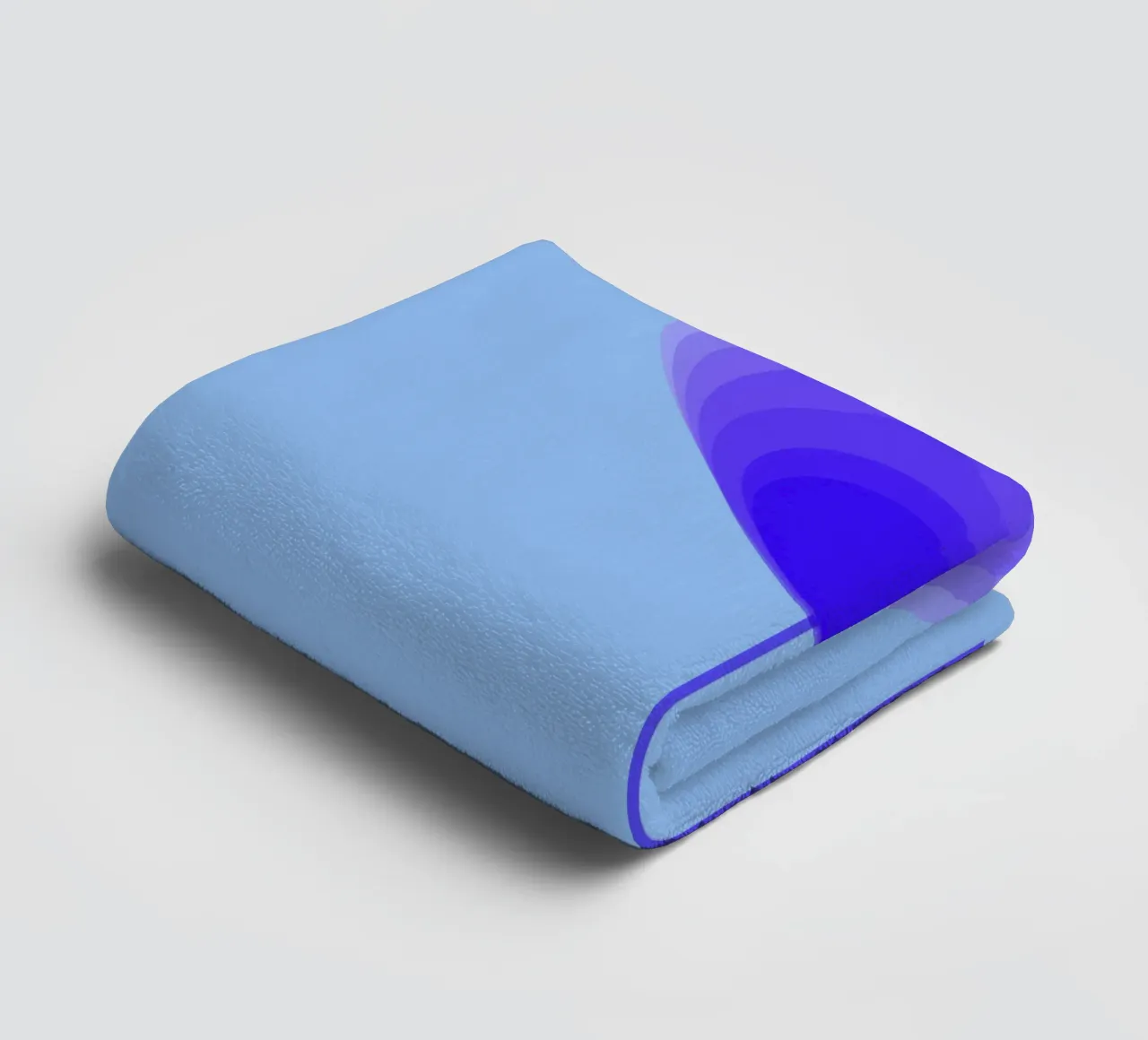 Design fiore cuore - fiore lecca-lecca viola, minimalista asciugamano da bagno da Lilou Art