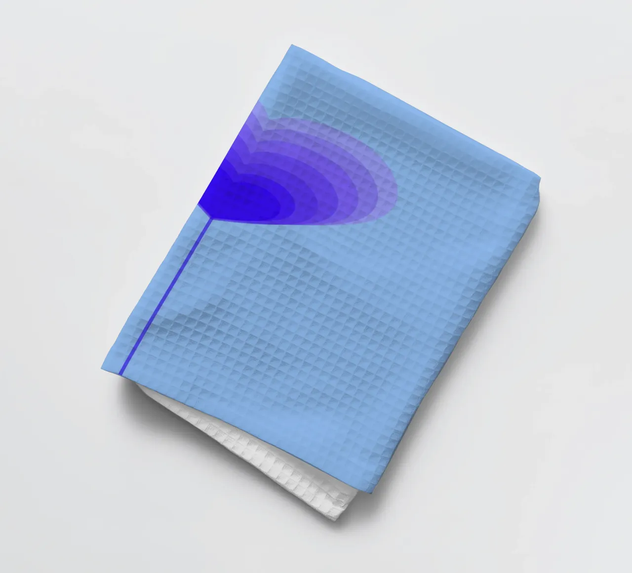 Design fiore cuore - fiore lecca-lecca viola, minimalista canovaccio da cucina da Lilou Art