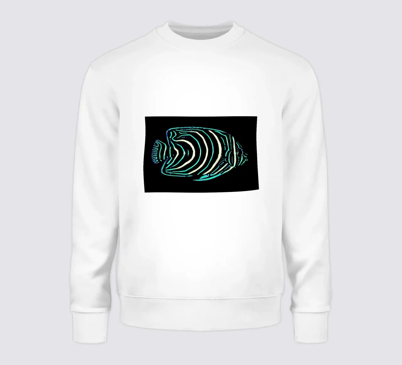 Pomacanthus semicirculatus sweatshirt by Matěj Kašpar Jirásek