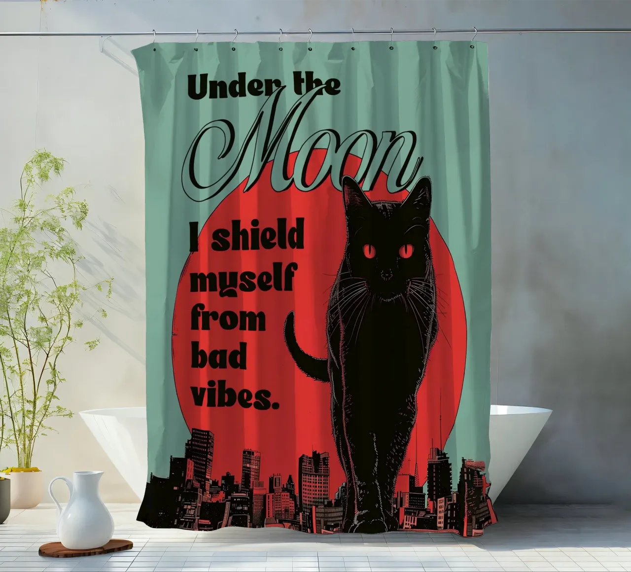 Under the moon tenda da doccia da 2toastdesign