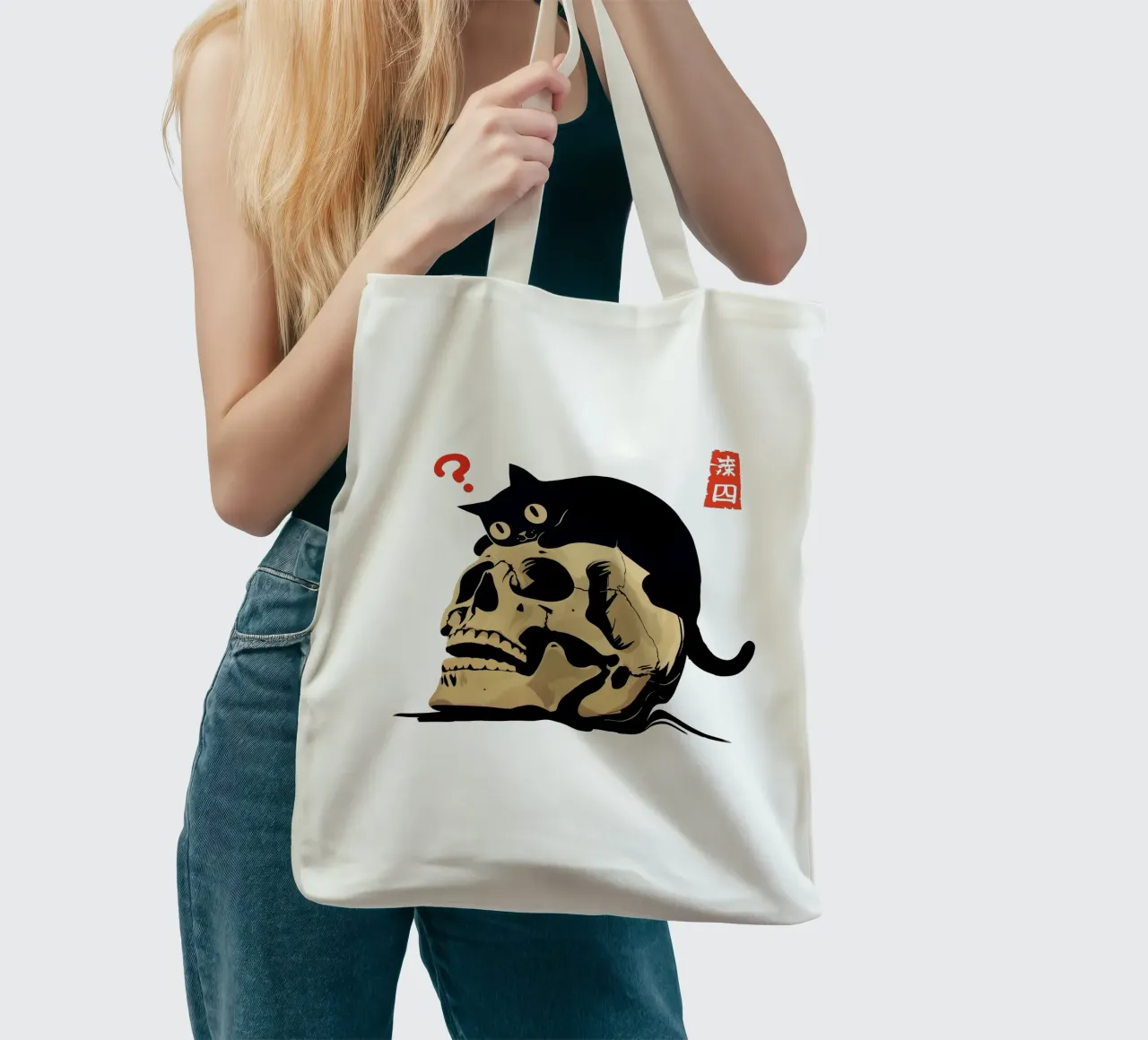 To meow or not to meow borsa in juta da 2toastdesign