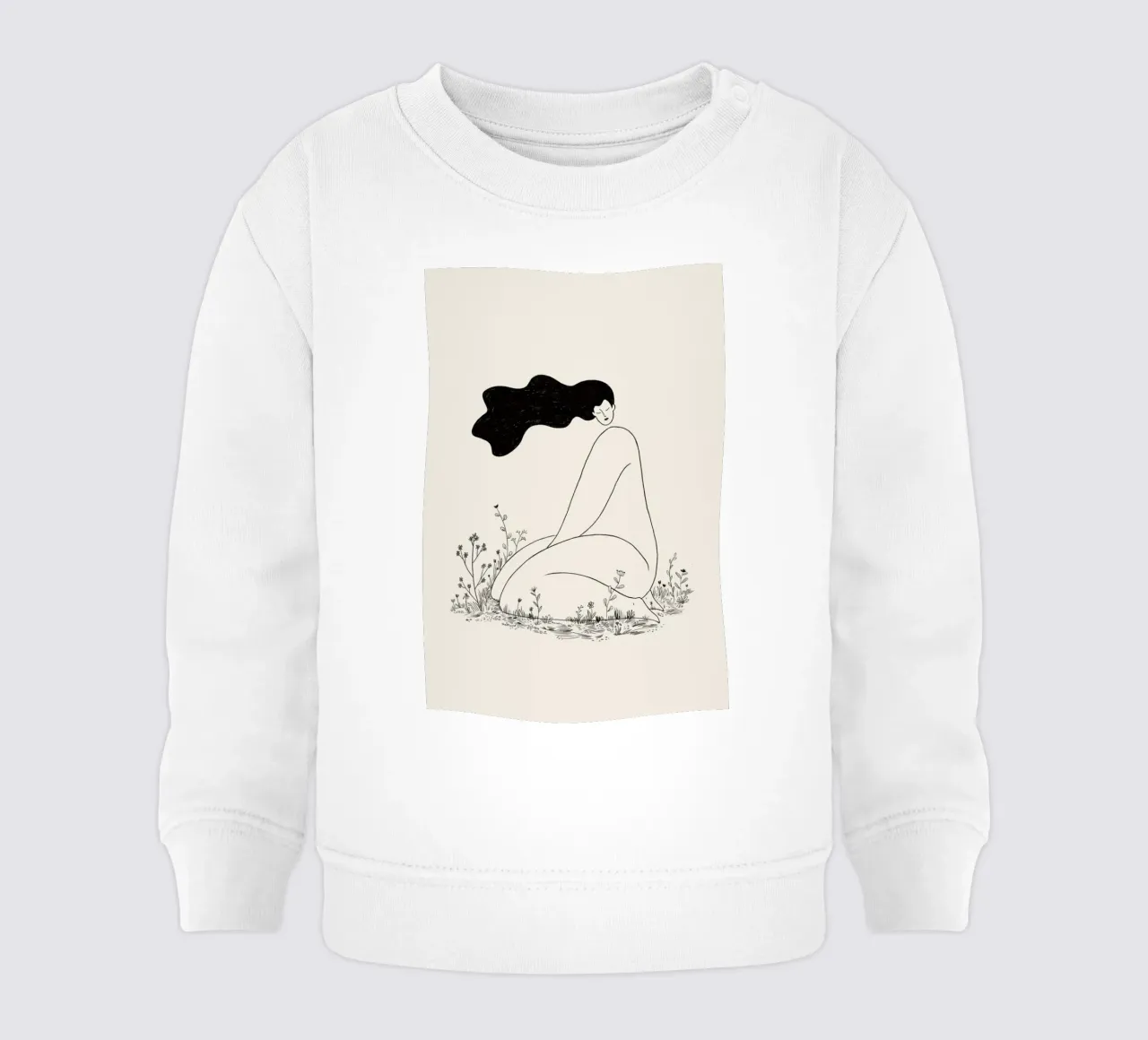 At One with Nature sudadera de bebé de Graphite