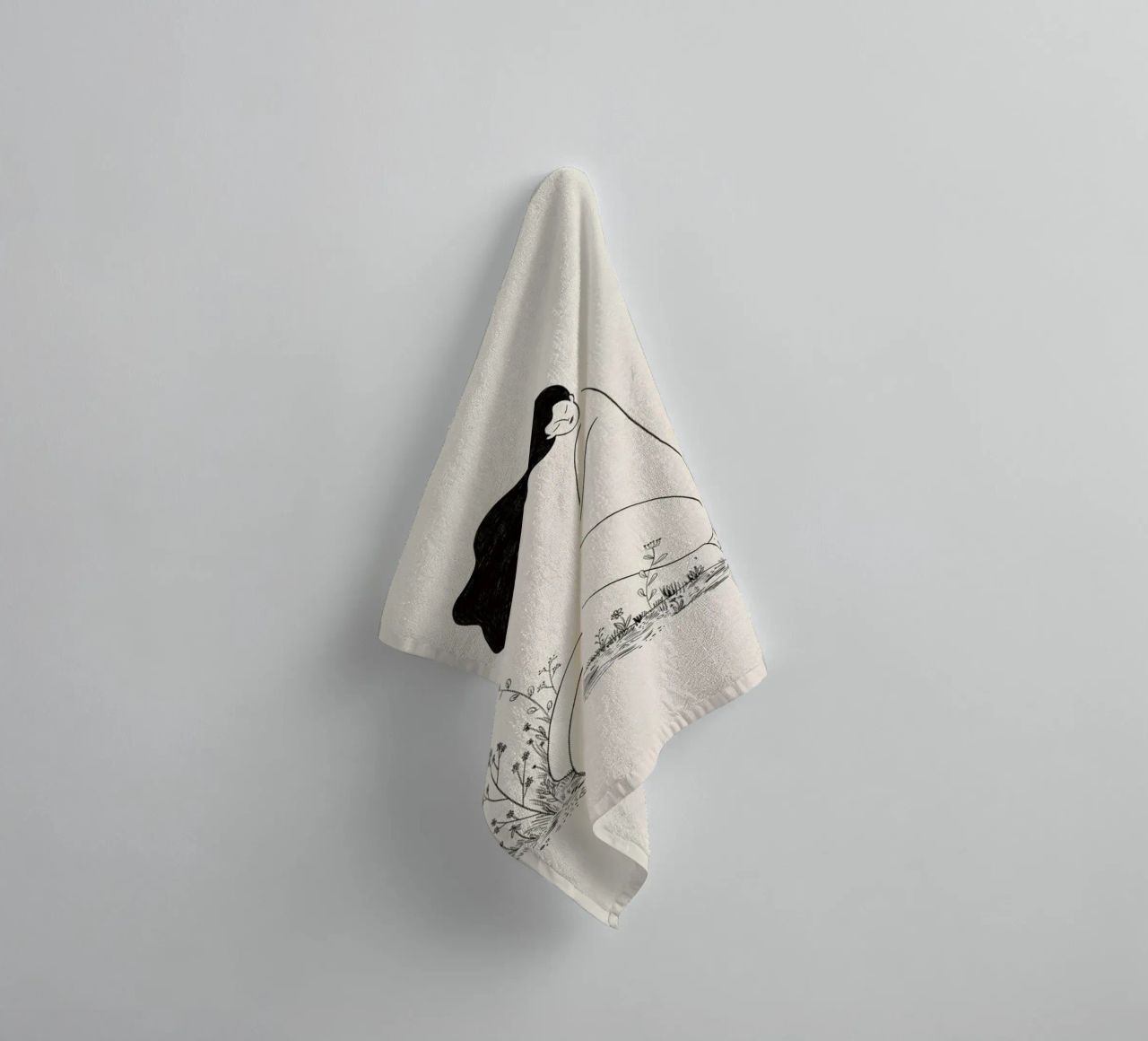 At One with Nature towel by Graphite