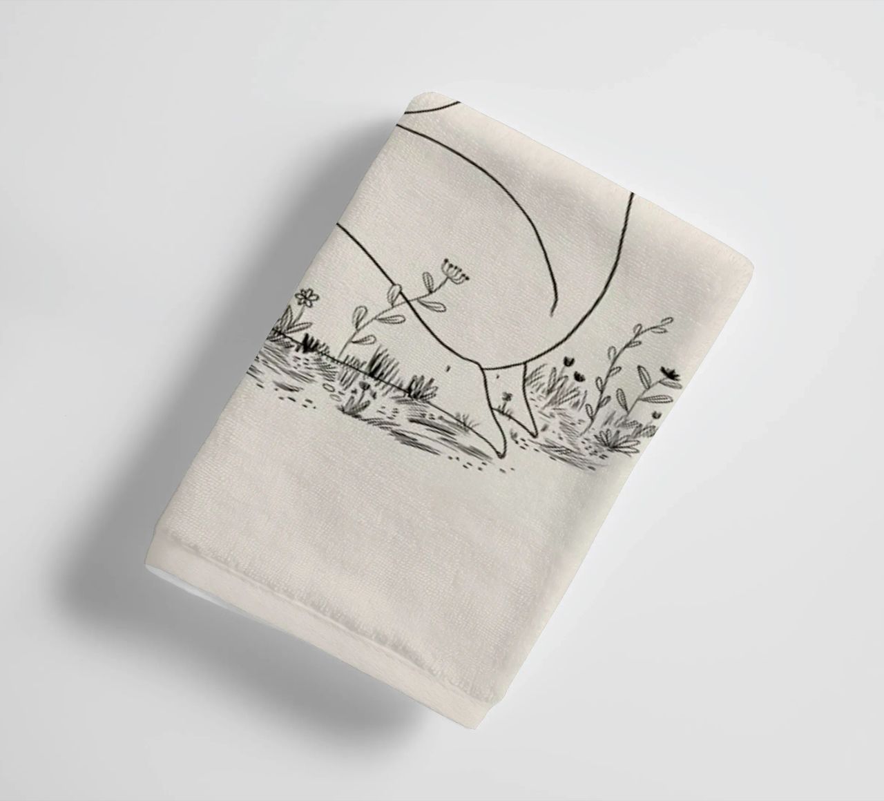At One with Nature towel by Graphite