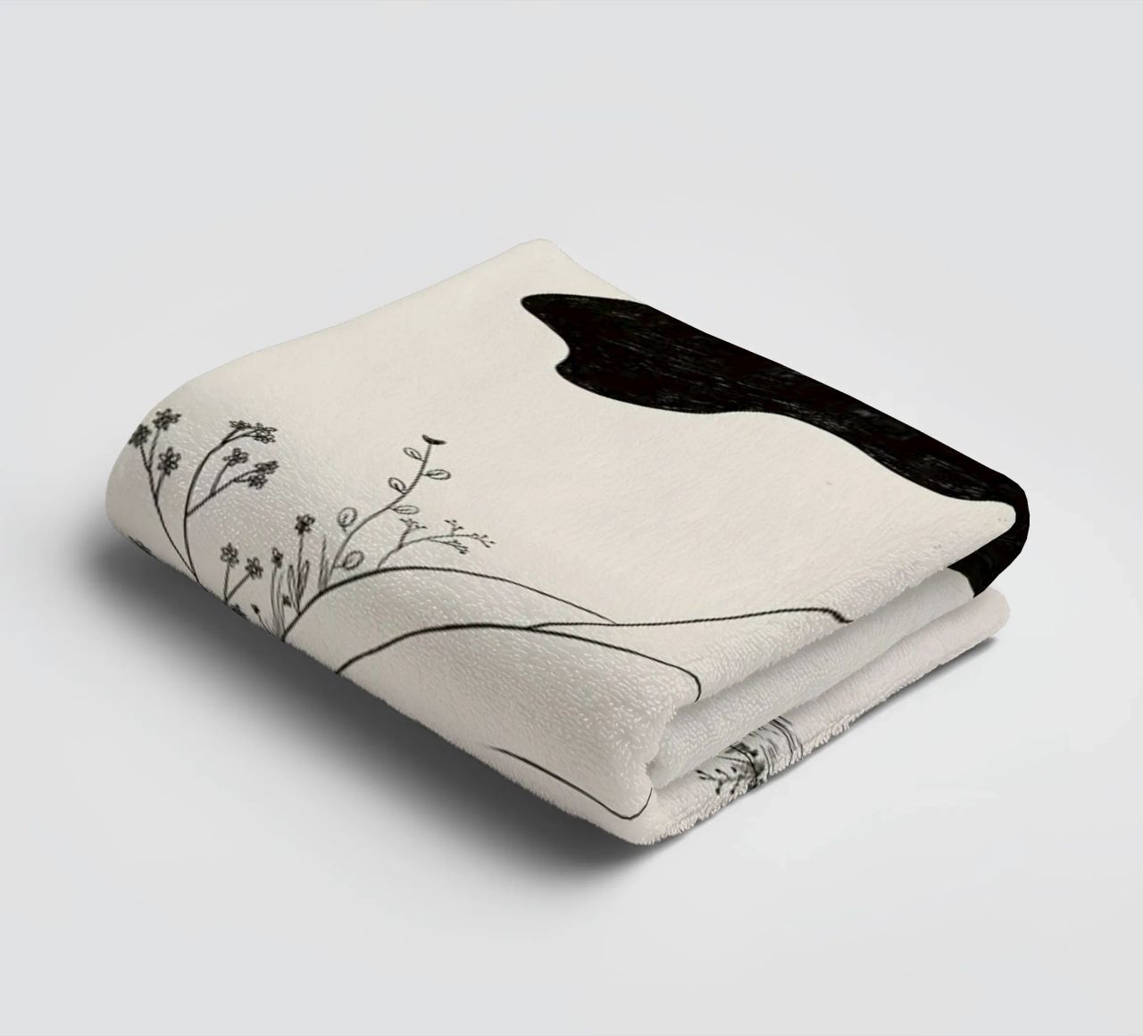 At One with Nature towel by Graphite