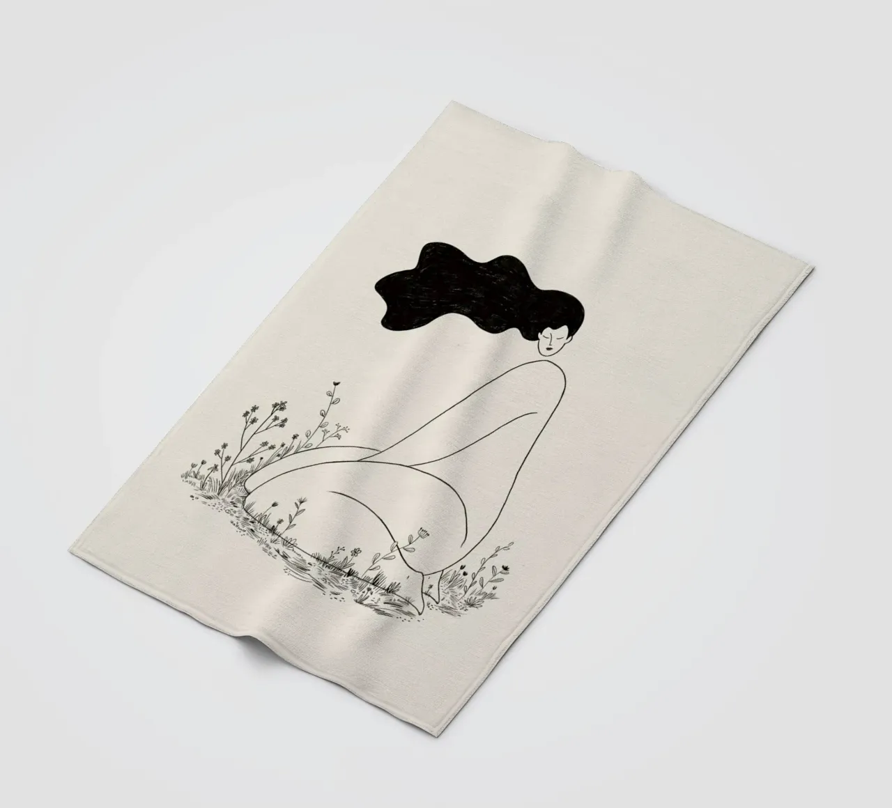At One with Nature coperta in pile da Graphite