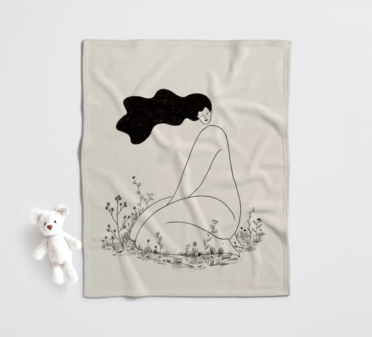 At One with Nature coperta in pile da Graphite