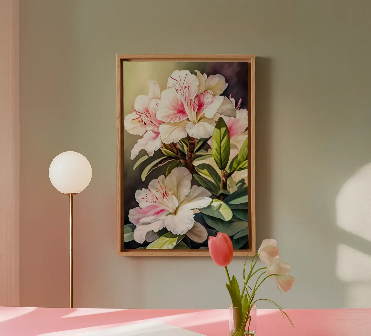 Muurkunst van Imagine canvas met Baklijst van Imagine