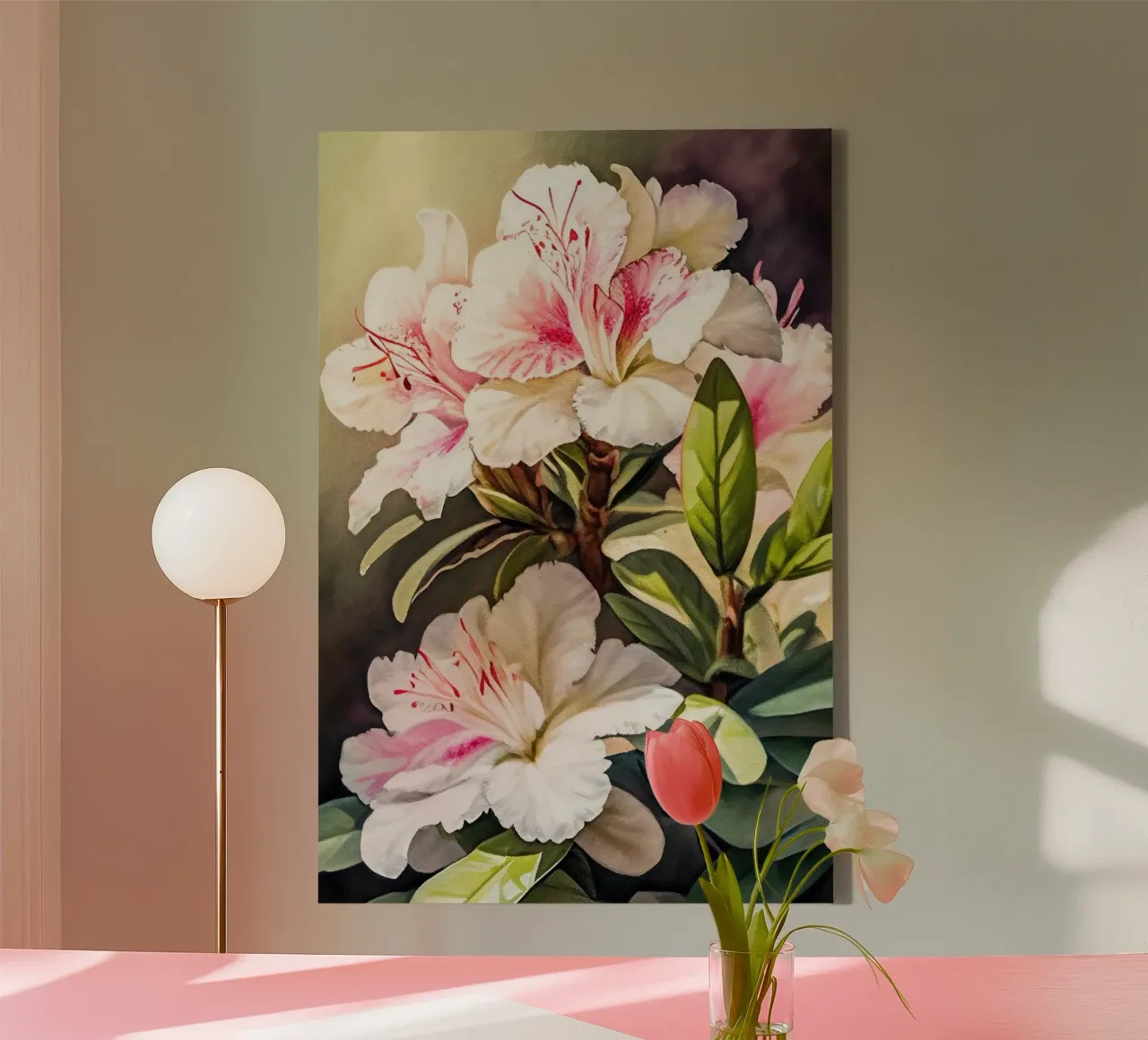Muurkunst van Imagine canvas met Baklijst van Imagine
