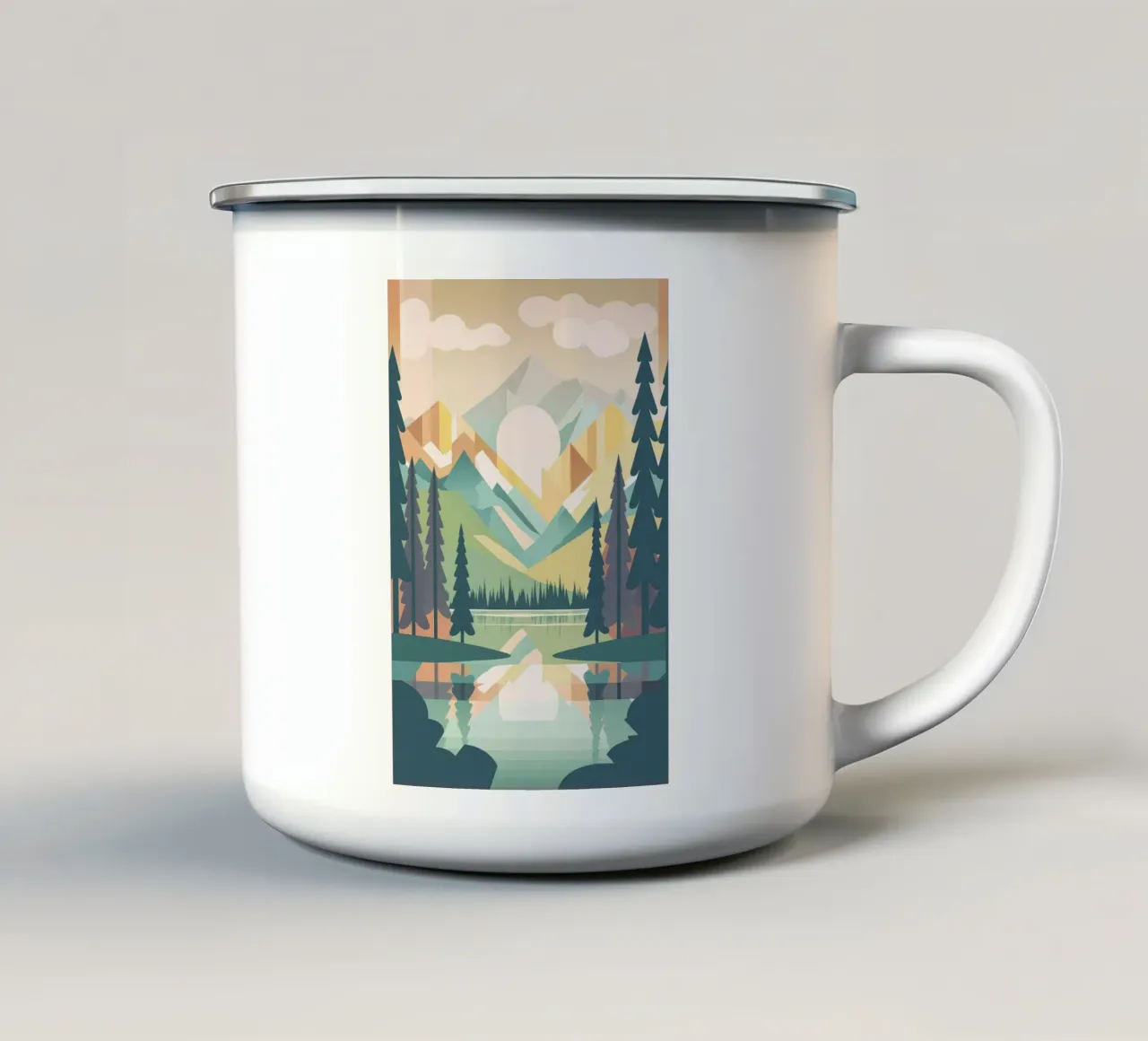 Arte da parete di Imagine tazza in smalto da Imagine