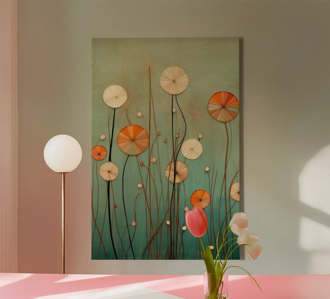 Muurkunst van Imagine canvas met Baklijst van Imagine