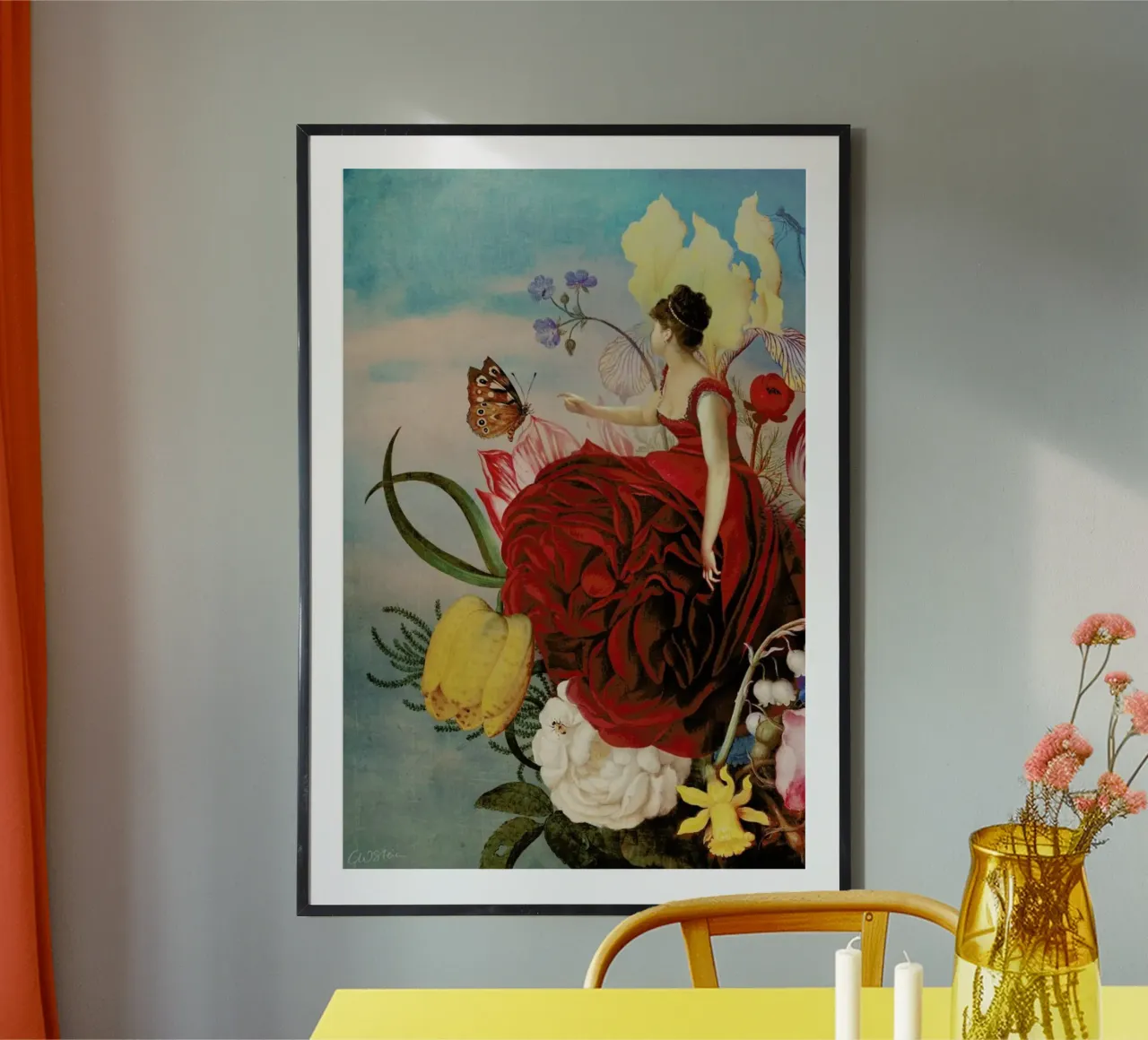 The Bouquet poster con telaio in alluminio da Catrin Welz-Stein