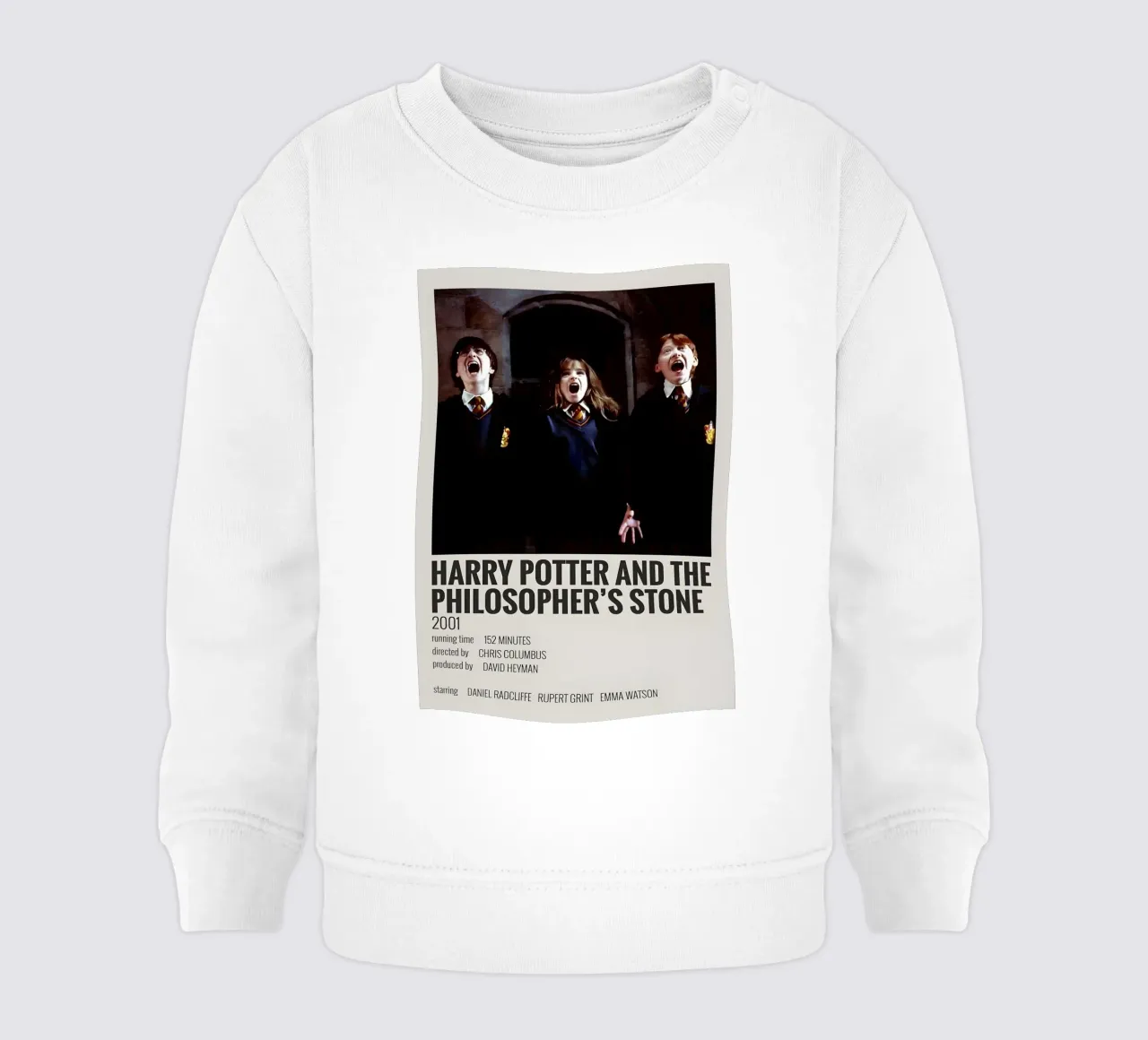 HARRY POTTER AND THE PHILOSOPHER'S STONE 2001 felpa neonato da MVFminimalist