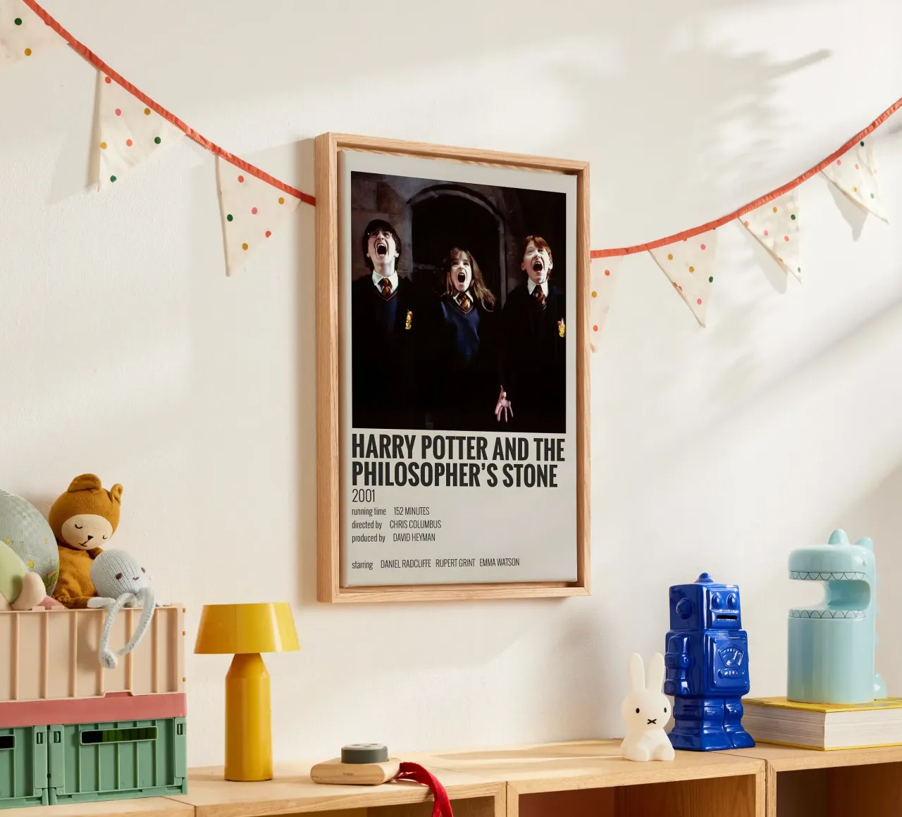 HARRY POTTER AND THE PHILOSOPHER'S STONE 2001 tela con Cornice a cassetta da MVFminimalist