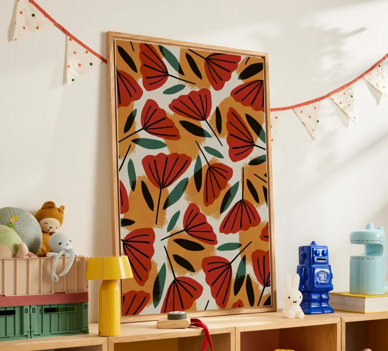 Orange Tulips Pattern plexiglass da treechild