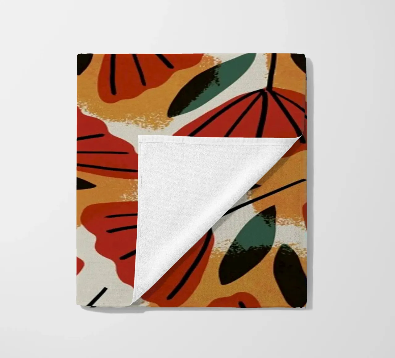 Orange Tulips Pattern telo mare da treechild